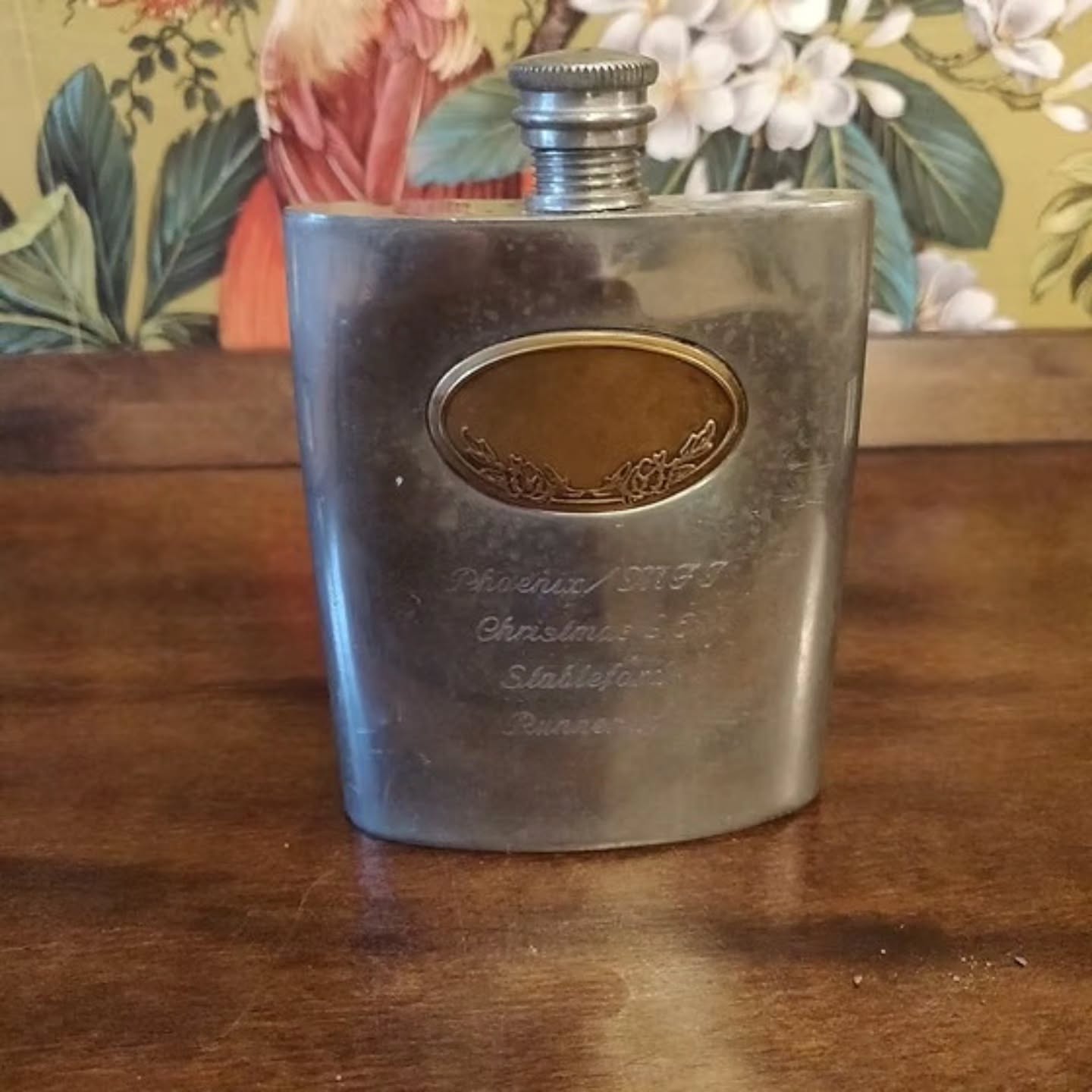 https://www.objetdart-stuff.co.uk/product-page/vintage-pewter-made-in-sheffield-hip-flask-possibly-1897 #stufftoyouandme #objetdart
