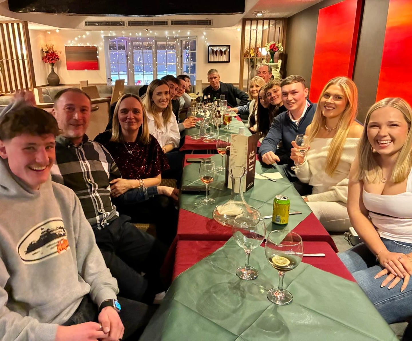 Christmas meal with the CM Building Services team and partners! Always an impossible mission getting a group of builders to behave when trying to get a nice team picture 🥳
