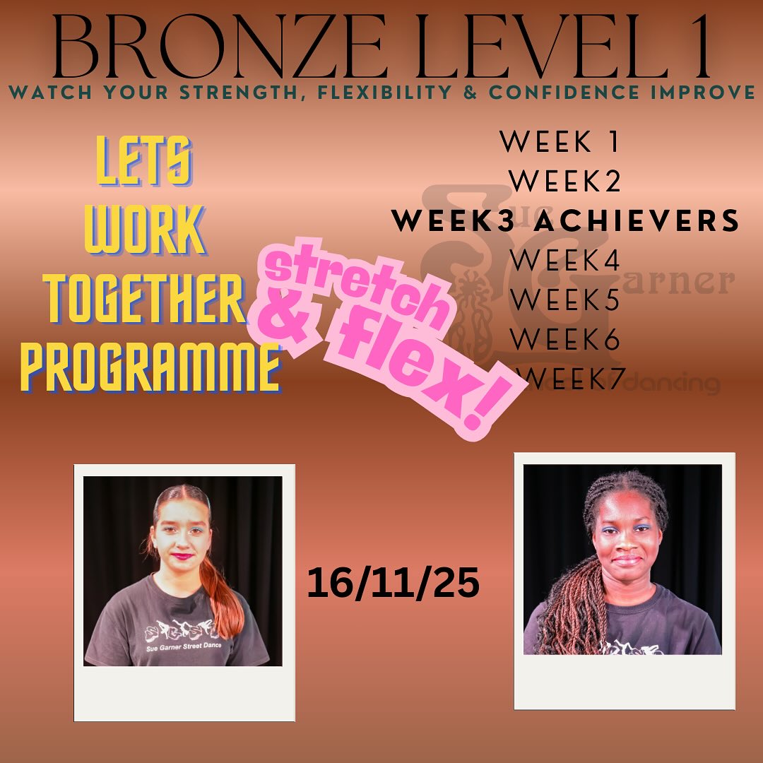 2 weeks in one! Even with our annual show rehearsals these students still sent in their working at home videos. These are our Bronze Level achievers, tomorrow we can see who our silver level students are 👀 Watch this space 👀 A free programme for SGSD students with lots of rewards 🤩
