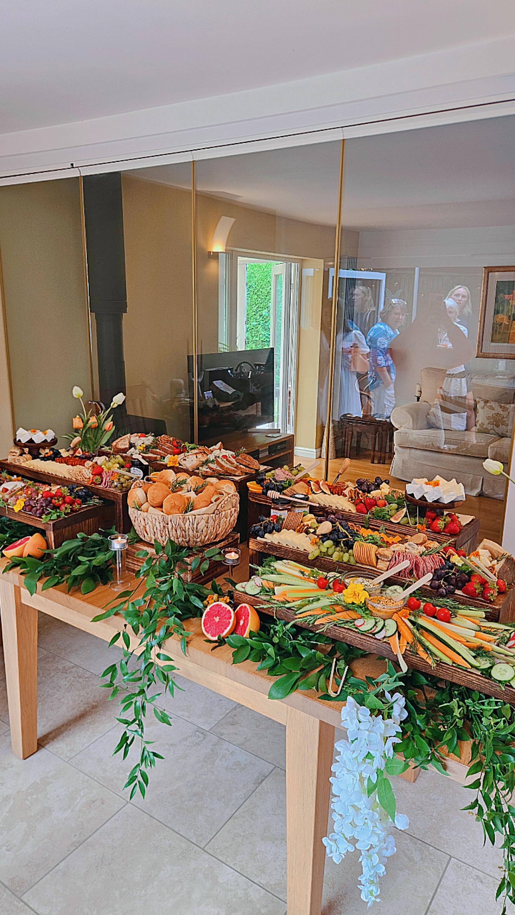 The Ultimate Grazing Table for a special Home Celebration pre-Wedding party 💍