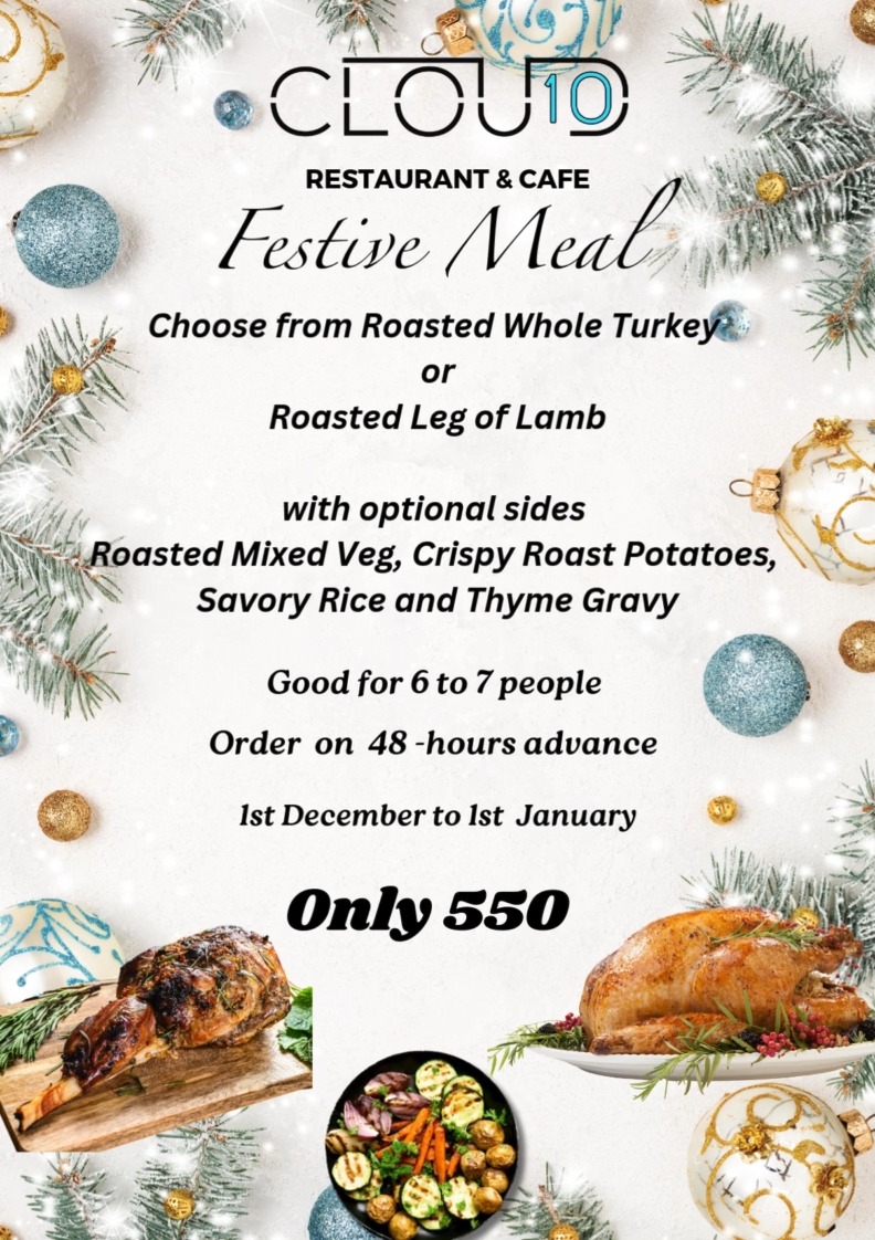#dubai❤️ #xmaslunch #roasted #roastturkey #festivals #cloud10 #cafè #restaurant #christmastime🎄