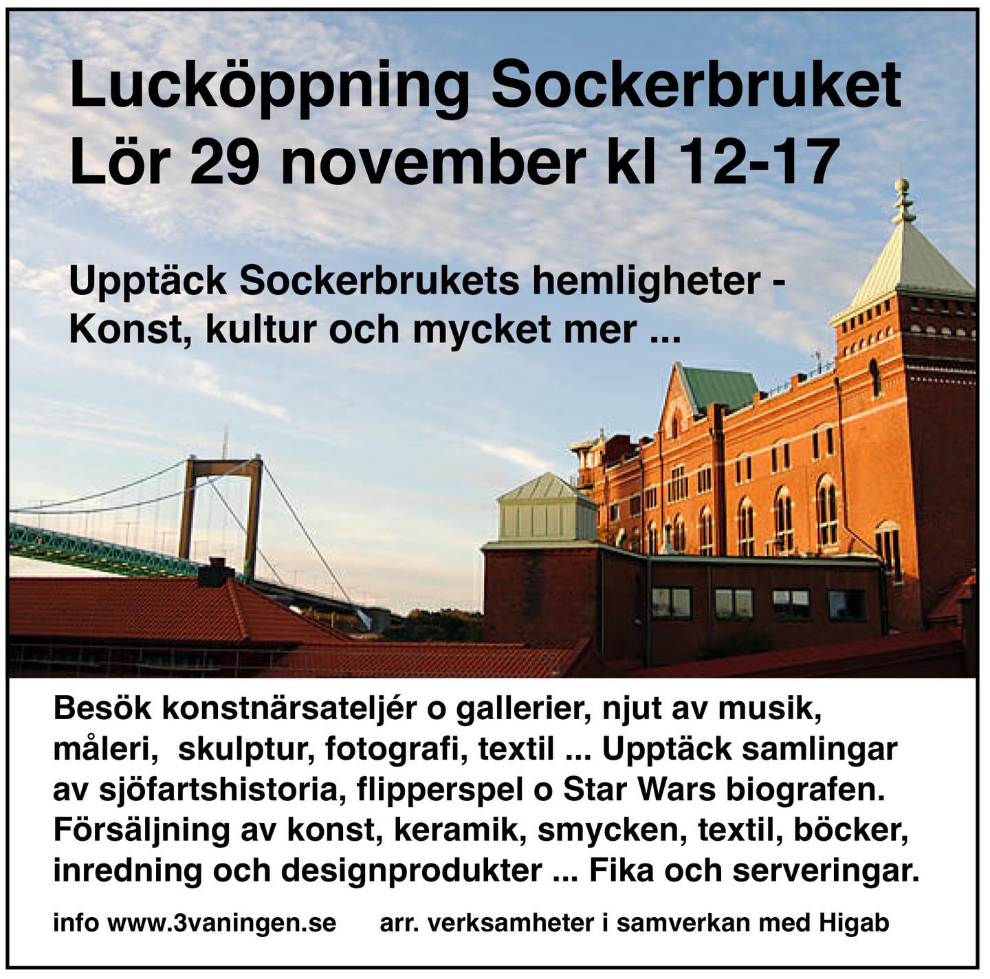 Välkommen till Öppet Hus i Sockerbruket nästa lördag 29 november i adventstid!
Besök min ateljé på nummer 18, där kommer att finnas en massa smycken i silver och andra material som blir fina och unika julklappar att ge☺️ Welcome to Open Studios at Christmas time at Sockerbruket next Saturday 29th of November!
In my studio at number 18 you will find lots of silver jewellery which can be beautiful Christmas gifts