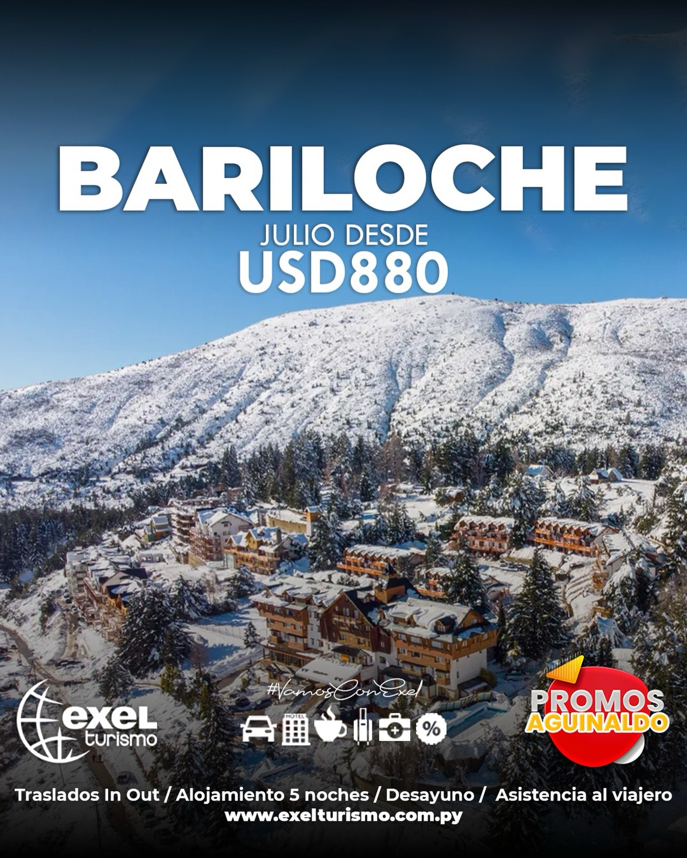 Descubrí Bariloche ✨
#VamosConExel a crear momentos inolvidables 😉
Más info? Déjanos tu número o escríbenos 📲