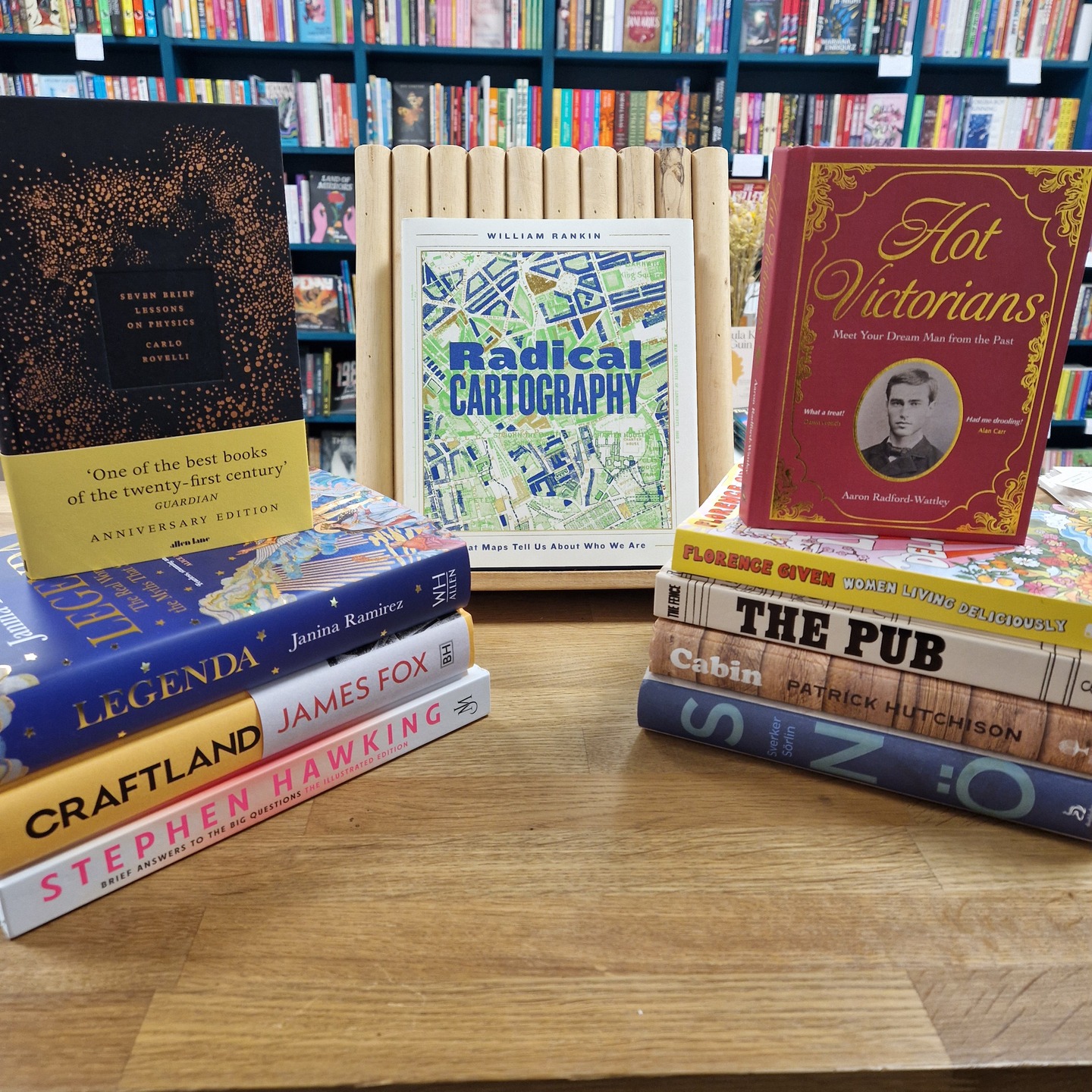 It’s getting close to the wire and there is still one difficult person left on your list.
We’re certain we can find something for anyone, regardless of their niches interests or mysterious personality.
So ahead of the last pre-Christmas weekend, here’s a few starters for 10 but don't worry we have loads more suggestions!
Come in and we’ll sort you out.
- Seven Brief Lessons on Physics by Carlo Rovelli
- Legenda by Janina Ramirez
- Craftland by James Fox
- Brief Answers to the Big Questions by Stephen Hawking
- Radical Cartography by William Rankin
- Hot Victorians by Aaron Radford-Wattley
- Women Living Deliciously by Florence Given
- The Pub by The Fence
- Cabin by Patrick Hutchison
- Snö by Sverker Sörlin
#bookrecs #bookrecommendations #bookshop #bristolbookshop #shoplocal #giftguide #giftideas #giftbooks #bookstagram #bristolbookshop #bristolbookstagrammers #bristolbookstagram #bs5