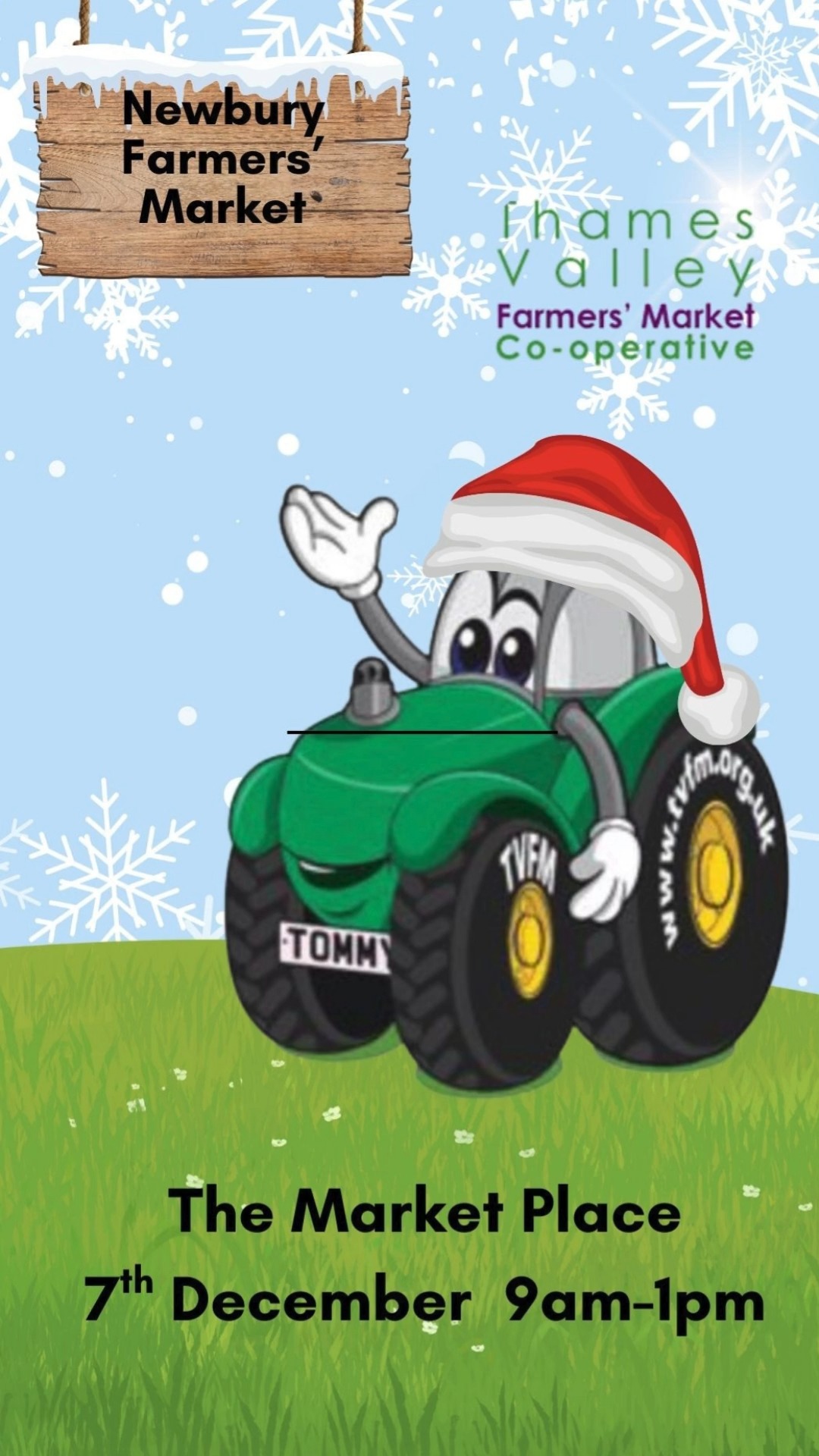 It is the last Newbury Farmers' Market before Christmas! The great thing about Farmers' Markets is that you can support your local farmers directly without any middlemen. We are a co-operative working together to bring you the best in local produce. We are in the Market Place on the first Sunday of the from 9-1 whatever the weather (Farmers are hardly folk!).