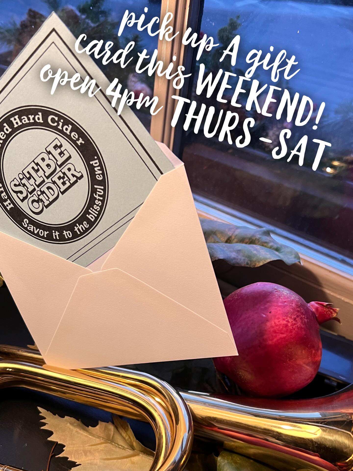 Unwind from the holiday chaos. Stop by for a specialty cocktail, cider, or beer and snag a last-minute gift!