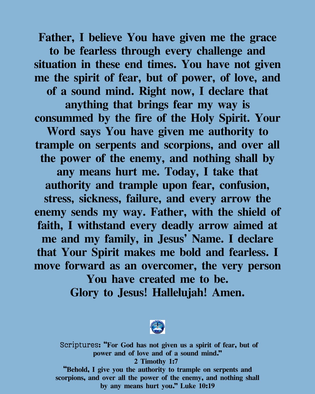 December prayer and declarations Day 8