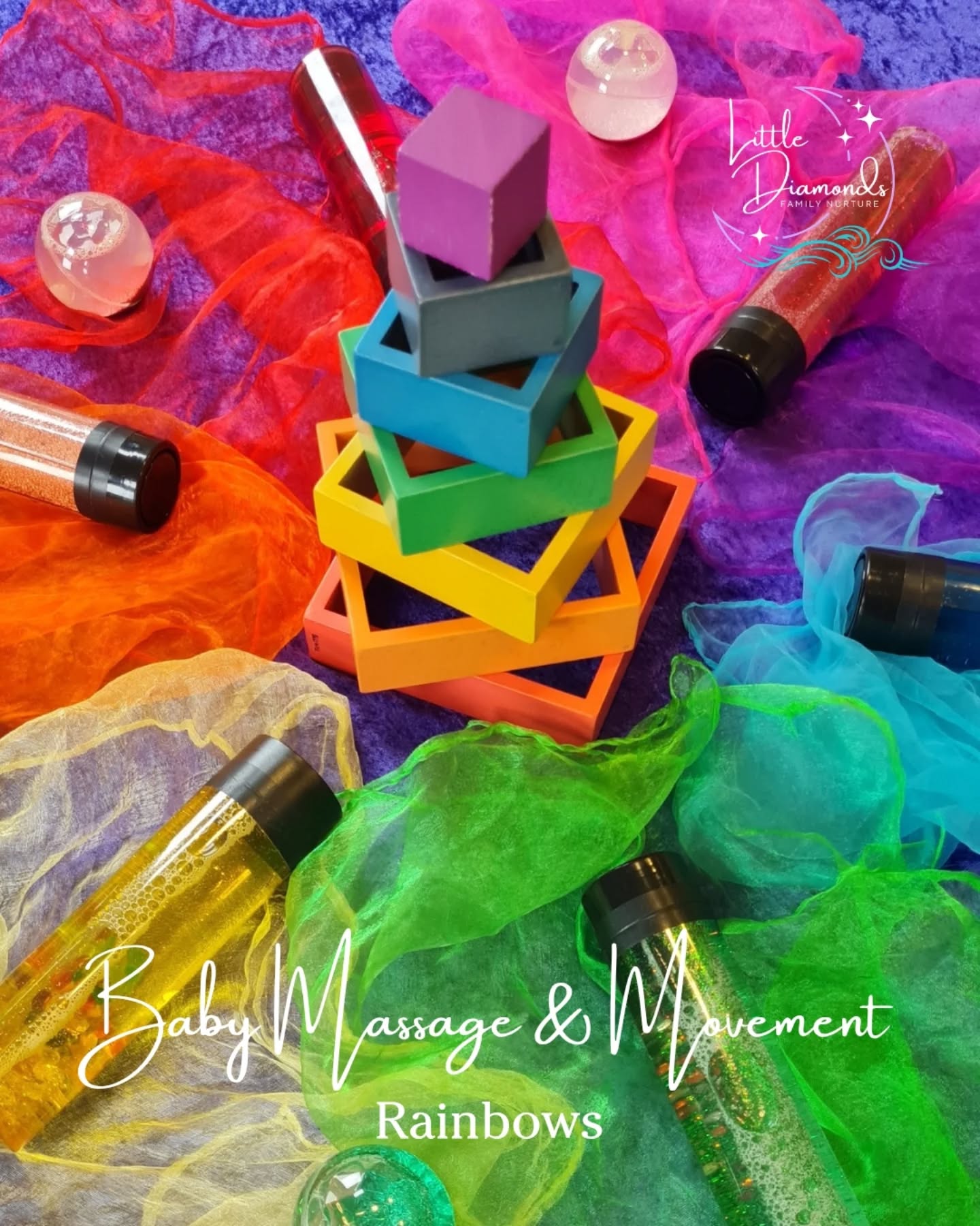 ๐ชท Sensory Toys and Exploration ๐ชท
Each week in all our classes, we provide sensory toys for babies to hold, mouth, and explore while we do our masaage and/or baby yoga.
Here is this weeks setup for Baby Massage & Movement, featuring some firm favourites and some new glitter balls, which I'm very excited about. I couldn't help but create a colourful rainbow mandala with them.
โค๏ธ๐งก๐๐๐๐๐ฉท
They're not for display, though. I always encourage parents and babies to get stuck in and explore... and for our crawlers in Baby Move & Stretch, it lasts all of about 5 seconds!
Did you know the babies' nervous systems thrive when they explore a variety of sensory layers. By stimulating all 8 sense (yes 8!) your baby will develop a better understanding of the world around them.
Holding a toy can also help them regulate and self soothe while we explore the massage and yoga moves.
Want to find out more about Baby Massage and Baby Yoga?
Head over to our website linked in the bio, or drop us a message.
๐ป littlediamondsbaby.co.uk
๐ง Julie.littlediamonds@gmail.com
โ๏ธ @littlediamondsbaby
#babymassage #babyyoga #parentandbaby #Somerset #babyclasses #babysensory #touch #love #oxytocin #flexibility #senses #parenting #parentcommunity