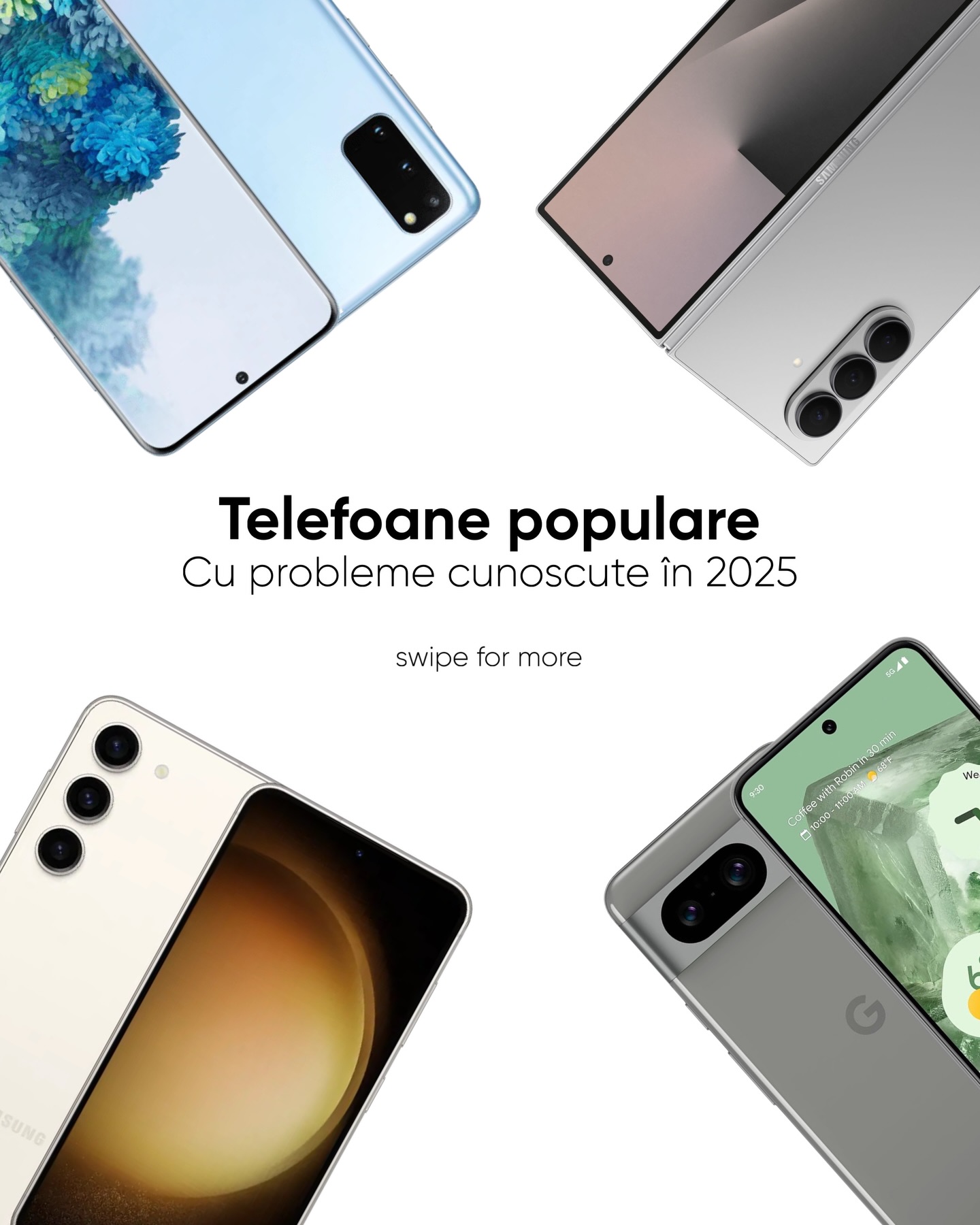 📱 Top telefoane cu probleme frecvente în 2025 — ce trebuie să știi înainte să cumperi sau să repari
În 2025, unele dintre cele mai populare modele de telefoane continuă să vină cu defecte recurente: de la ecrane cu linii verticale pe Google Pixel 8, la autonomie scăzută după update pe Samsung Galaxy S23, până la exfolierea vopselei pe Galaxy Z Fold 7 sau problemele vechi de autofocus și sticlă a camerei pe Samsung S20.
Dacă cumperi un telefon second-hand sau ai nevoie de o evaluare profesionistă, cunoașterea acestor probleme te poate salva de costuri ascunse și reparații inutile. La service-ul nostru verificăm fiecare device cu atenție, identificăm defectele reale și îți recomandăm soluția optimă pentru bugetul tău.
🔧 Diagnostic rapid • Reparații profesionale • Consultanță înainte de achiziție
📍 Restart Service – Calea Moșilor 4
📞 0760 050 05
#telefoane2025 #defectetelefon #pixel8 galaxys23 galaxyfold7 s20 reparatiitelefon servicegsm telefoanesecundhand verificaretelefon gsmservice problemetelefon baterietelefon ecrantelefon clientifericiti restartservice
📱 Топ смартфонов с частыми проблемами в 2025 году — что важно знать перед покупкой или ремонтом
В 2025 году даже популярные модели продолжают сталкиваться с повторяющимися дефектами: вертикальные линии на экране у Google Pixel 8, быстрая разрядка батареи после обновления у Samsung Galaxy S23, облезание покрытия на Galaxy Z Fold 7, а также старые, но актуальные проблемы автофокуса и треска стекла камеры у Samsung S20.
Если вы покупаете смартфон б/у или хотите профессиональную диагностику, знание этих нюансов поможет избежать скрытых расходов и ненужных ремонтов. В нашем сервисе мы тщательно проверяем каждое устройство, находим реальные неисправности и подбираем оптимальное решение под ваш бюджет.
🔧 Быстрая диагностика • Профессиональный ремонт • Консультация перед покупкой
📍 Restart Service – Calea Moșilor 4
📞 0760 050 005