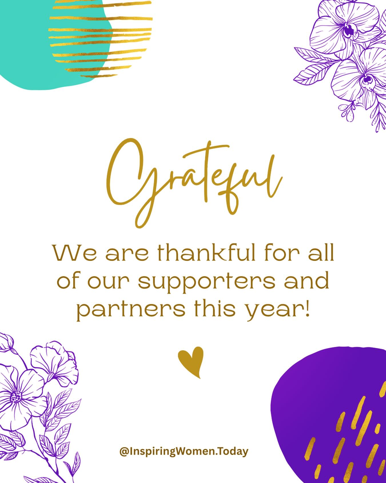 Gratitude 🤎✨
This holiday season we’re reflecting on the incredible partners, supporters, volunteers, and community members who helped make this year unforgettable.
Thank you for believing in @InspiringWomen.Today and for walking alongside us as we empower women and girls across Texas and worked together to fight #periodpoverty for ALL menstruators.
We couldn’t do this work without you and we’re so grateful for every connection, collaboration, and moment of impact we shared this year.
Keep an eye out ✨
Over the next few weeks, we’ll be highlighting some of our events, programs, and the amazing partners who helped make them possible. We can’t wait to celebrate each of you!
#grateful #thankyou