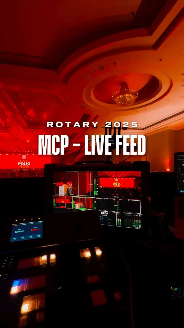 MCP Live Feed for Rotary 2025 at Genting International Convention Centre.
Powered by our 3-cam broadcast setup, Blackmagic ATEM 4K8, Hollyland Tally, Sony Broadcast Camcorders & FX3 for seamless coverage.
Raising production standards, one event at a time.
Event Management: @urbandjz_event_solution
#oneoriginalstudio #livefeed #mcp #corporateevents #blackmagicatem4k8 #hollylandtallylight #4k #hd #1os #kitaboleh