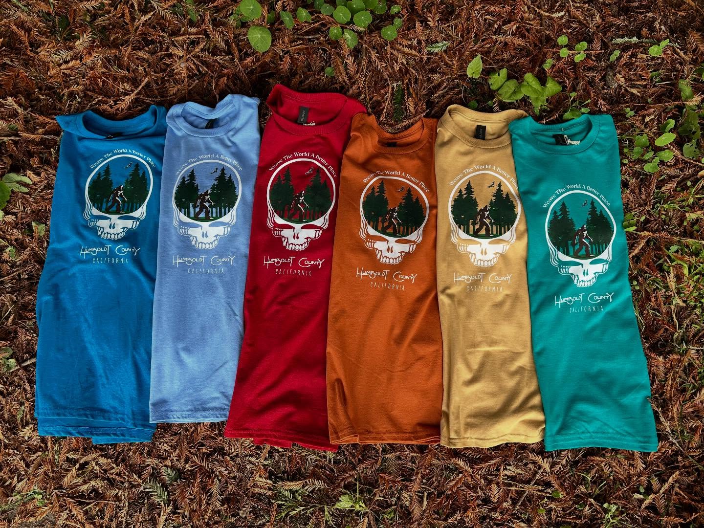 Look for us, our new line of Grateful Dead and Crab shirts and our trusty MerMats tonight, Friday 4-9, Sat/Sun 10-5 at the Humboldt Artisans Fair at Redwood Acres.