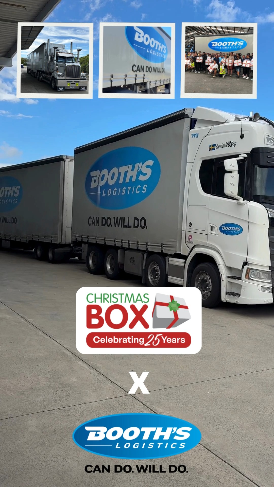 Moving thousands of Christmas Boxes around the country is no small task - thank you Booths Transport for partnering with us to make it happen! 🎁🇳🇿
Your support helps us reach every corner of Aotearoa with love and generosity. 🤝✨