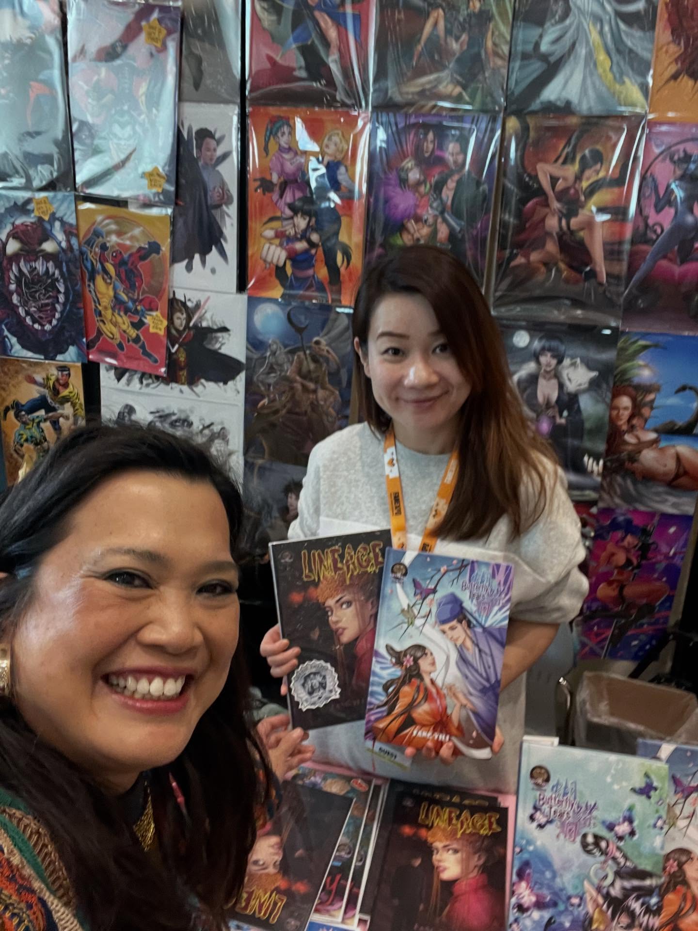 Wow what amazing stories from @yili.fang #horror and a modern take on #chinese #folklore with @school_psych_gamer @little.brainstorm @fanexposf