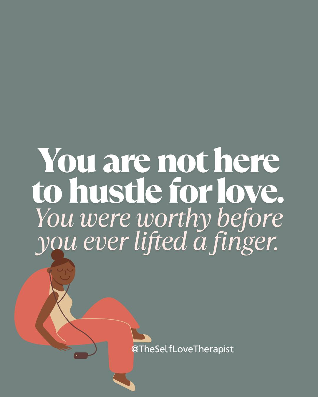 You are not here to hustle for love.
You were worthy long before you learned to perform, over-function, or hold it all together.
Many of us grew up in families or systems where love felt conditional — tied to being useful, quiet, responsible, or “the strong one.” Rest, joy, or simply existing without proving yourself might have been dismissed or even shamed.
That’s not because you were unworthy. It’s because you adapted to survive in an environment that didn’t know how to honour your full humanity.
The truth is:
✨ Your value isn’t measured in productivity.
✨ Your worth isn’t dependent on output.
✨ You don’t have to earn belonging through exhaustion.
Healing is unlearning those inherited patterns and choosing to believe: I am enough, as I am.
Not when you’re perfect. Not when you’re productive. Always.
You deserve love, rest, and safety without needing to prove yourself first.
#TheSelfLoveTherapist #RelationalHealing #SystemicTherapy #SelfWorth #TraumaHealing #InnerChildHealing #SelfCompassion #TherapyForBlackWomen #BreakTheCycle #YouAreEnough