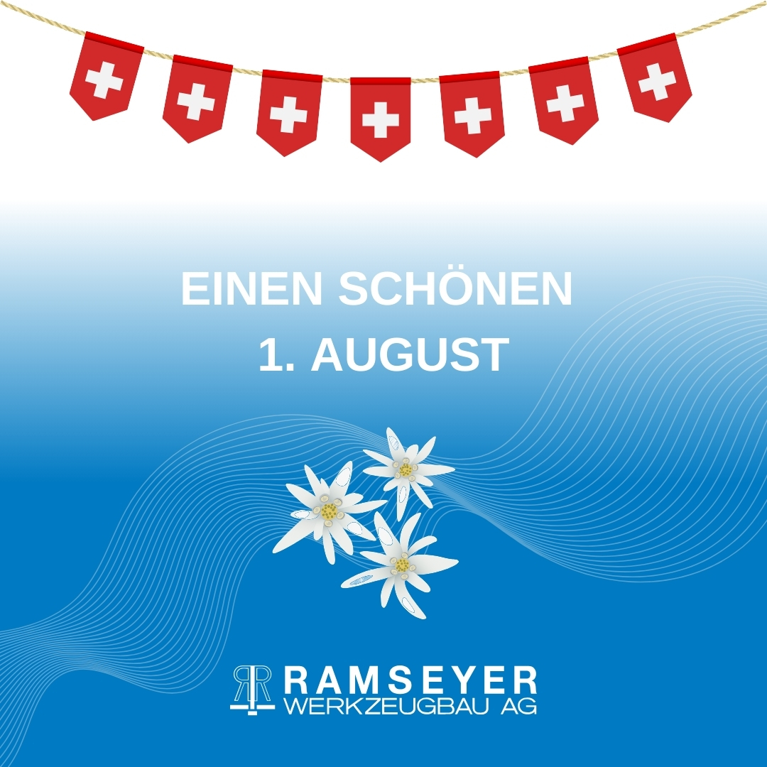 Ramseyer Werkzeugbau AG wünscht Ihnen einen schönen schweizer Nationalfeiertag 🇨🇭
-----
Ramseyer Werkzeugbau AG vous souhaite une bonne fête nationale suisse 🫕
#ramseyerwerkzeugbau #swissnationalday #schweiz
