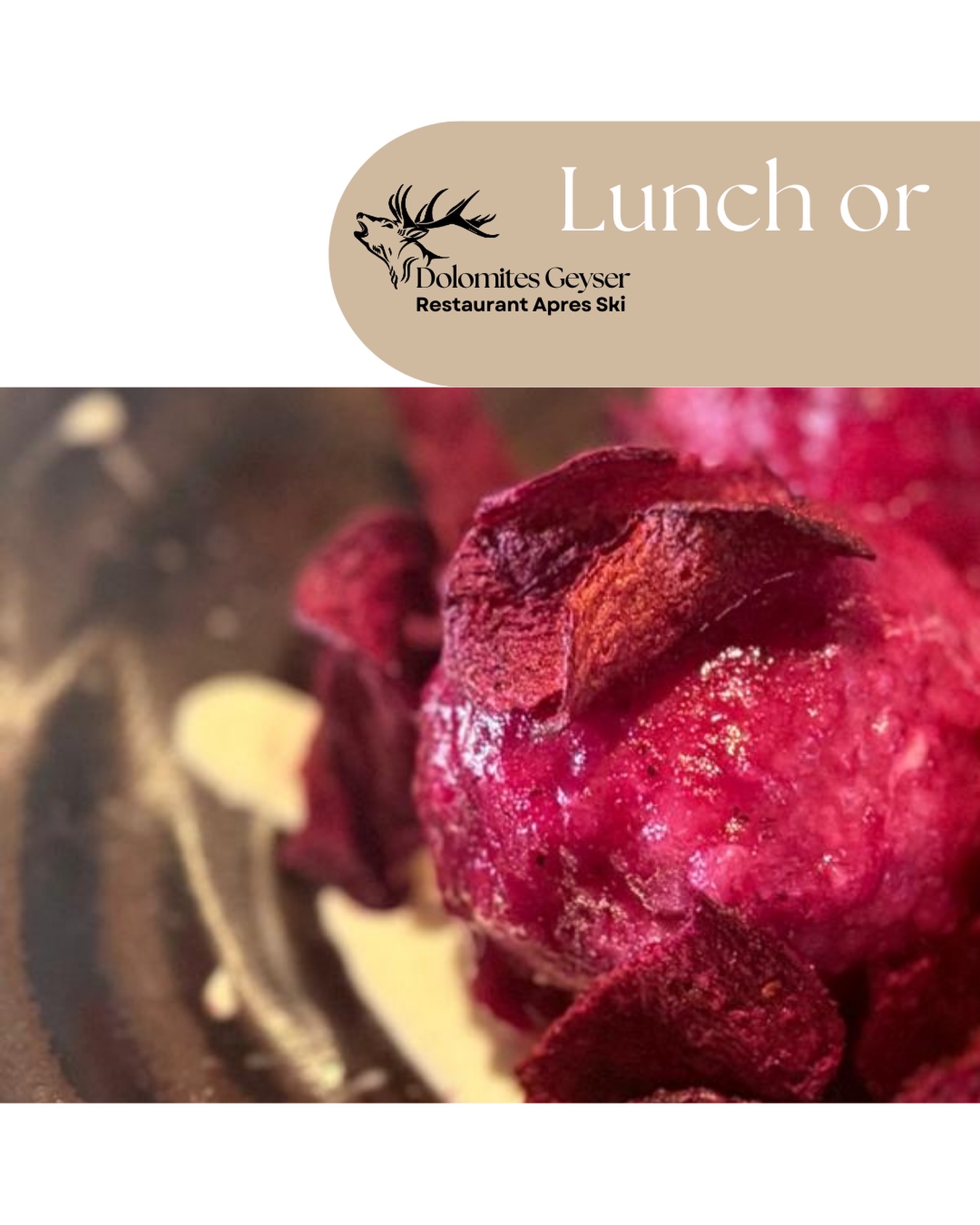 A pranzo siamo giĂ lĂŹ.
Sulle piste da sci,
facile da raggiungere con gli sci
e altrettanto comodo anche a piedi.
Un pit stop naturale per chi scia,
un posto dove fermarsi e mangiare bene
per chi ha solo voglia di prendersi il tempo.
Dolomites Geyser
#dolomitesgeyser #valdifassa #dolomitisuperski #buonappetito