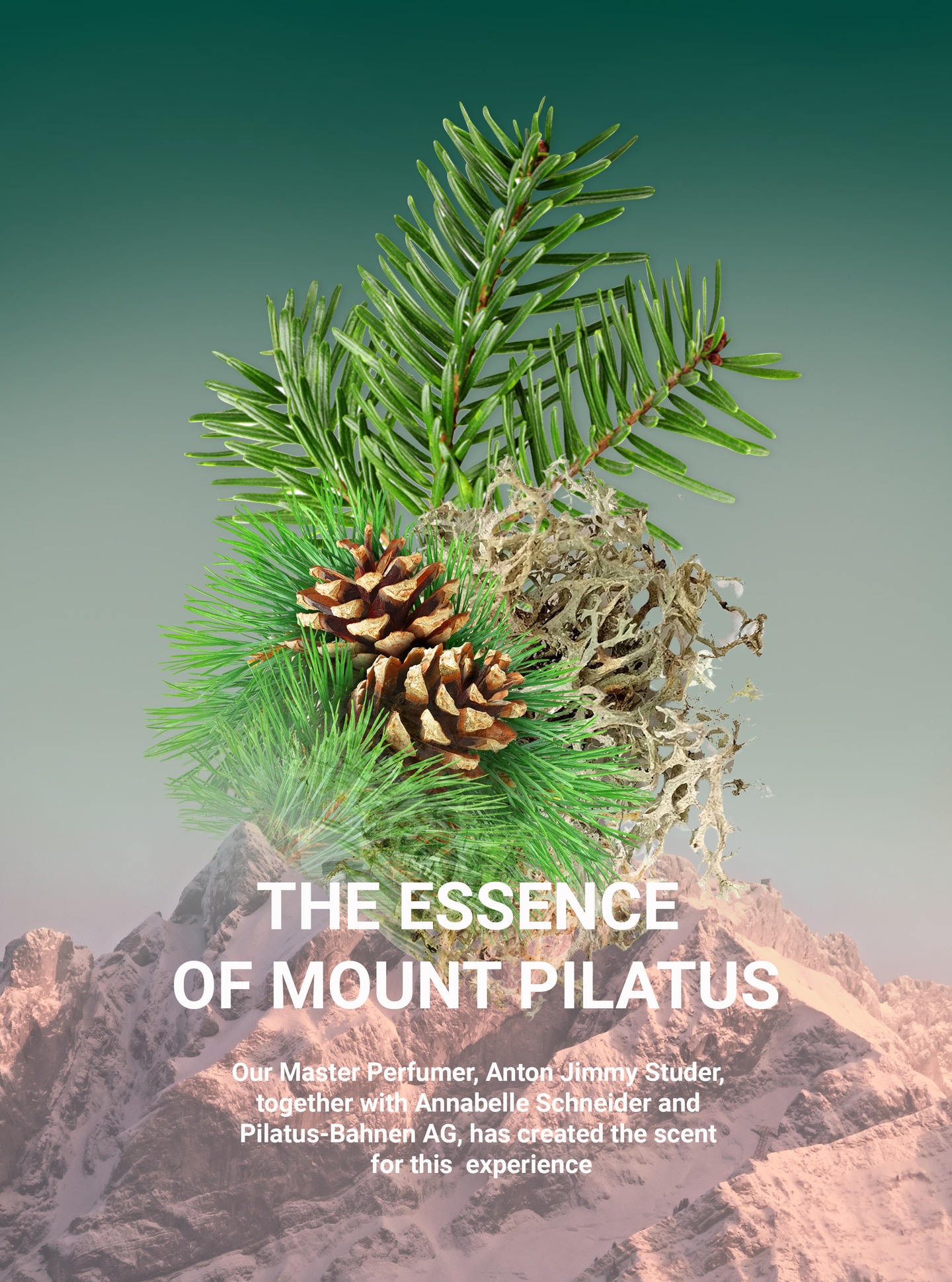 We’re excited to share a first glimpse of our collaboration with Annabelle Schneider and Pilatus-Bahnen AG.
A fragrance inspired by Mount Pilatus has been created by our Master Perfumer Tony Studer will be part of the immersive, multi-sensory installation by Annabelle Schneider at Mount Pilatus: Breathe with Pilatus.
@annabellesbubble
@pilatus