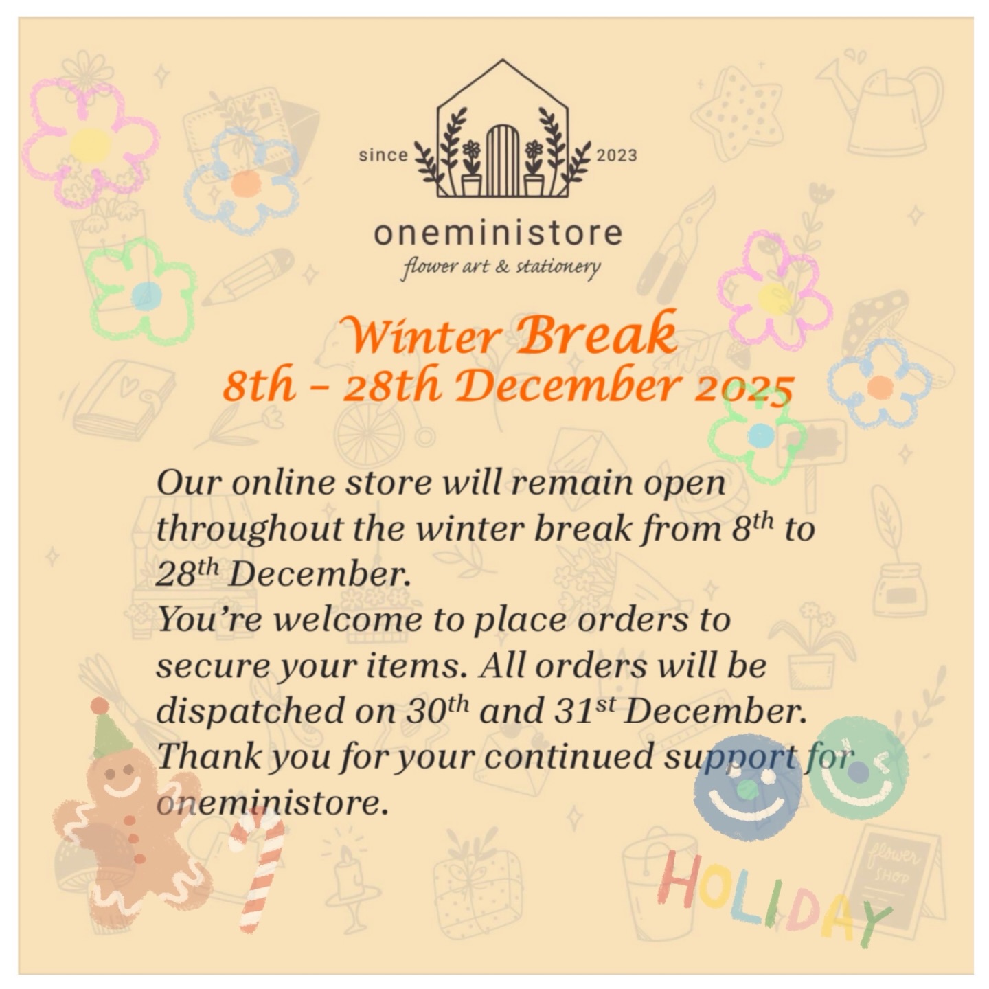 ⭐️Thank you for your attention.
Wishing everyone a happy holiday ahead!😄