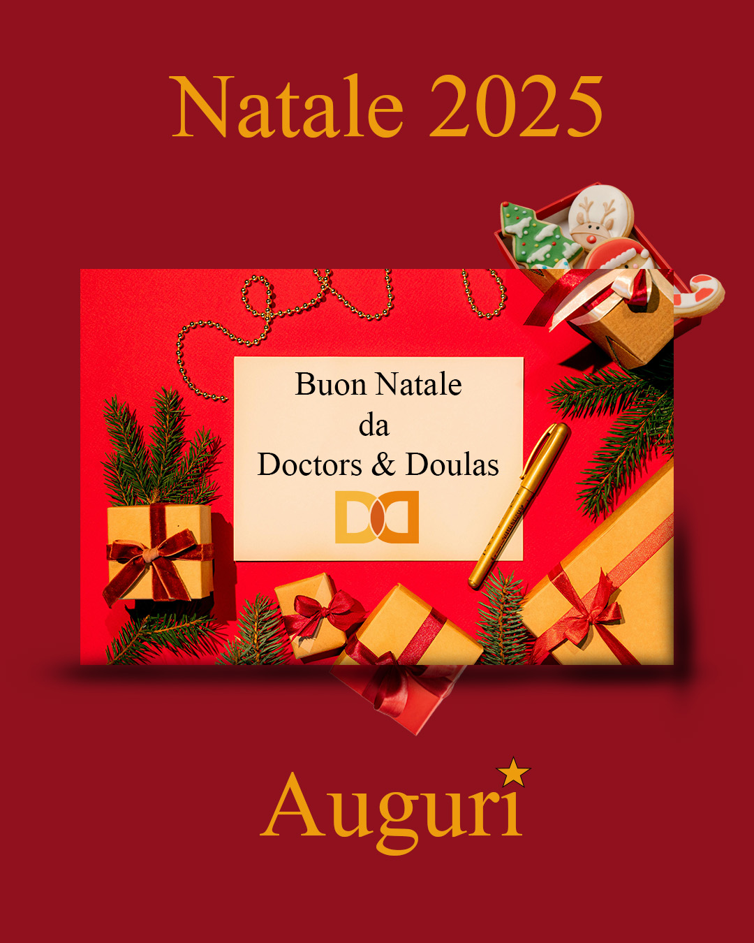 🎄✨ Un caloroso augurio di Buon Natale da tutto il team di Doctors & Doulas. Che queste feste siano piene di serenità, salute e momenti preziosi da condividere con chi amate. ✨🎄
#BuonNatale#AuguriDiNatale#Natale2025#DoctorseDoulas