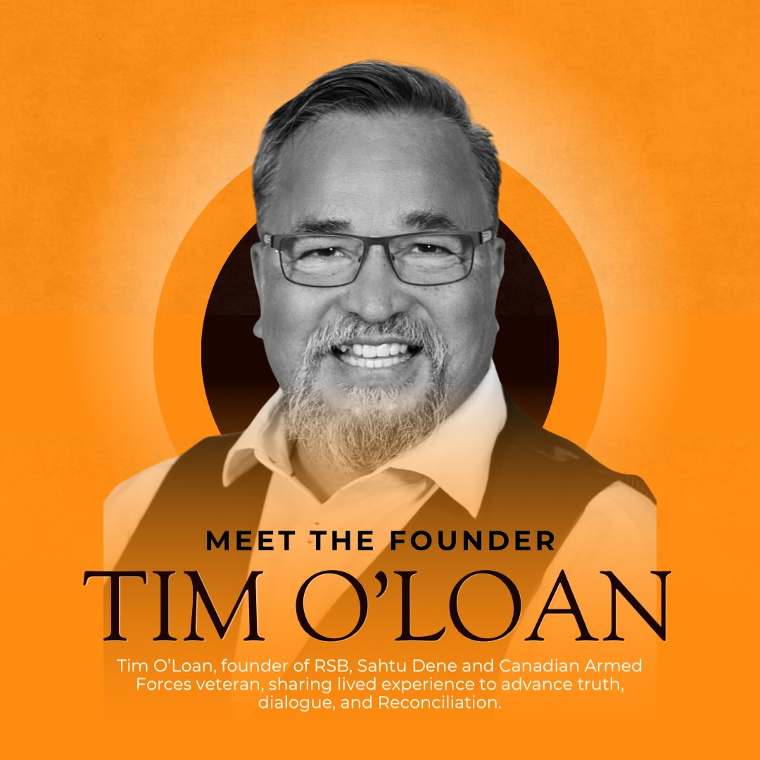 👏🏻 Meet Tim O’Loan 👏🏻
Founder & Speaker with Reconciliation Speakers Bureau (RSB)
Tim is a Sahtu Dene from the Northwest Territories and a proud Canadian Armed Forced veteran. His journey has been shaped by service; first through the military and later through decades of work in Indigenous governance and Reconciliation.
In 2010, Tim was asked to serve as Advisor to the Chair of the Truth and Reconciliation Commission of Canada, working alongside the late Honourable Murray Sinclair. Since then, he has shared his lived experience and knowledge with governments, organizations and communities across the country.
Tim’s work is rooted in truth, respect and responsibility, helping create space for learning, dialogue and meaningful action.
We’re honoured to share his voice through RSB. 🧡
#ReconciliationInAction #ReconciliActionS #Reconciliation #RSBSpeakers #truthandreconciliation