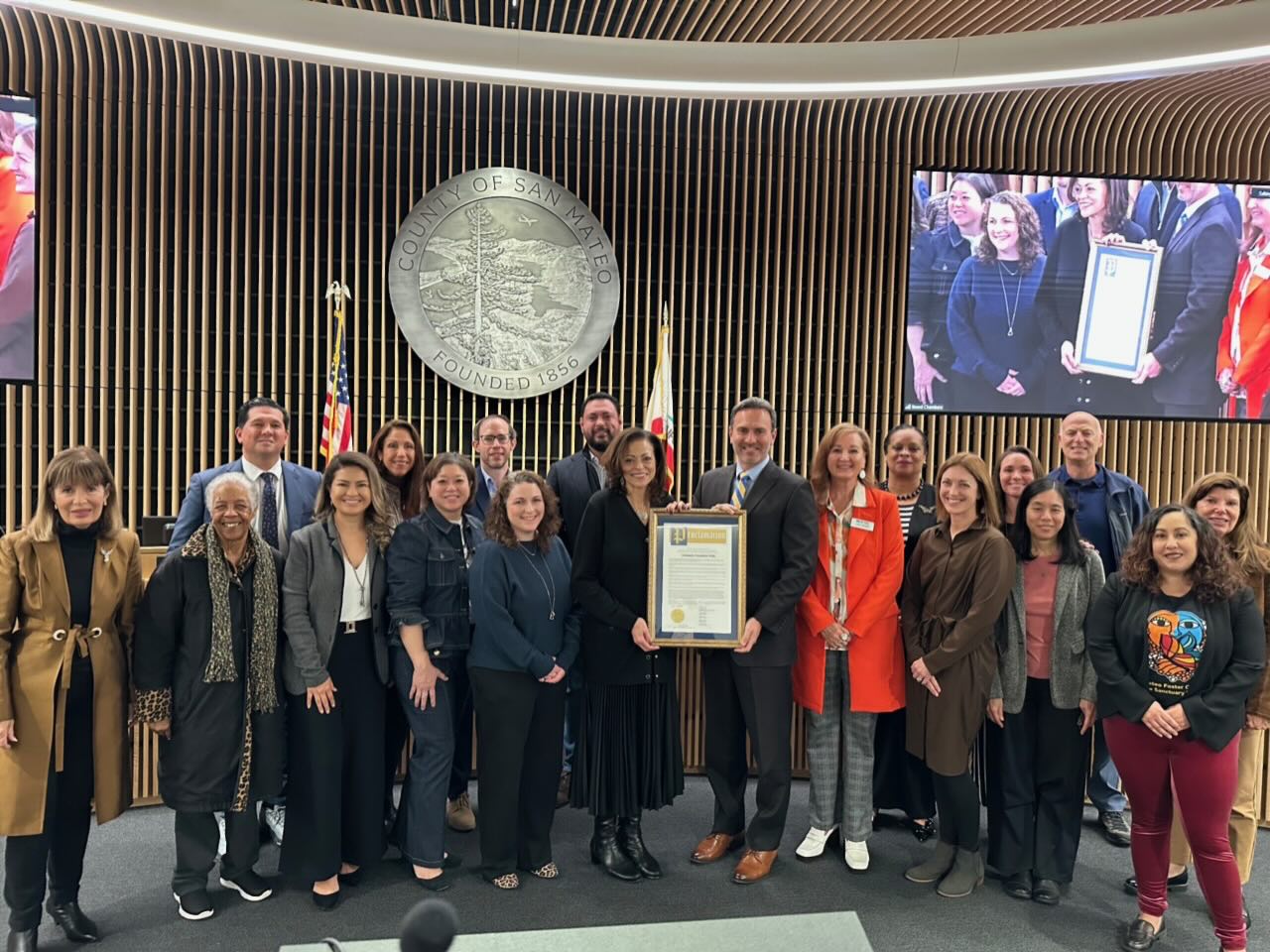 We are pleased to announce that Mavericks Community Foundation received a proclamation from San Mateo County, along with our Alliance of Silicon Valley Community Foundation colleagues, in honor of Community Foundations Week and to recognize the sustained support that community foundations provide throughout the county and nation.
“Supervisors designated Nov. 12 to 18 as Community Foundation Week, noting that the observance underscores the essential role of philanthropy as rising costs and widening economic disparities force residents to rely more heavily on nonprofit and charitable support in partnership with the County.”
Community Foundation Week was created in 1989 by former President George H.W. Bush to recognize the important work of community foundations nationwide and their collaborative and innovative approach to working with the public, private and nonprofit sectors.
https://www.smcgov.org/ceo/news/san-mateo-county-marks-community-foundation-week-economic-pressures-deepen