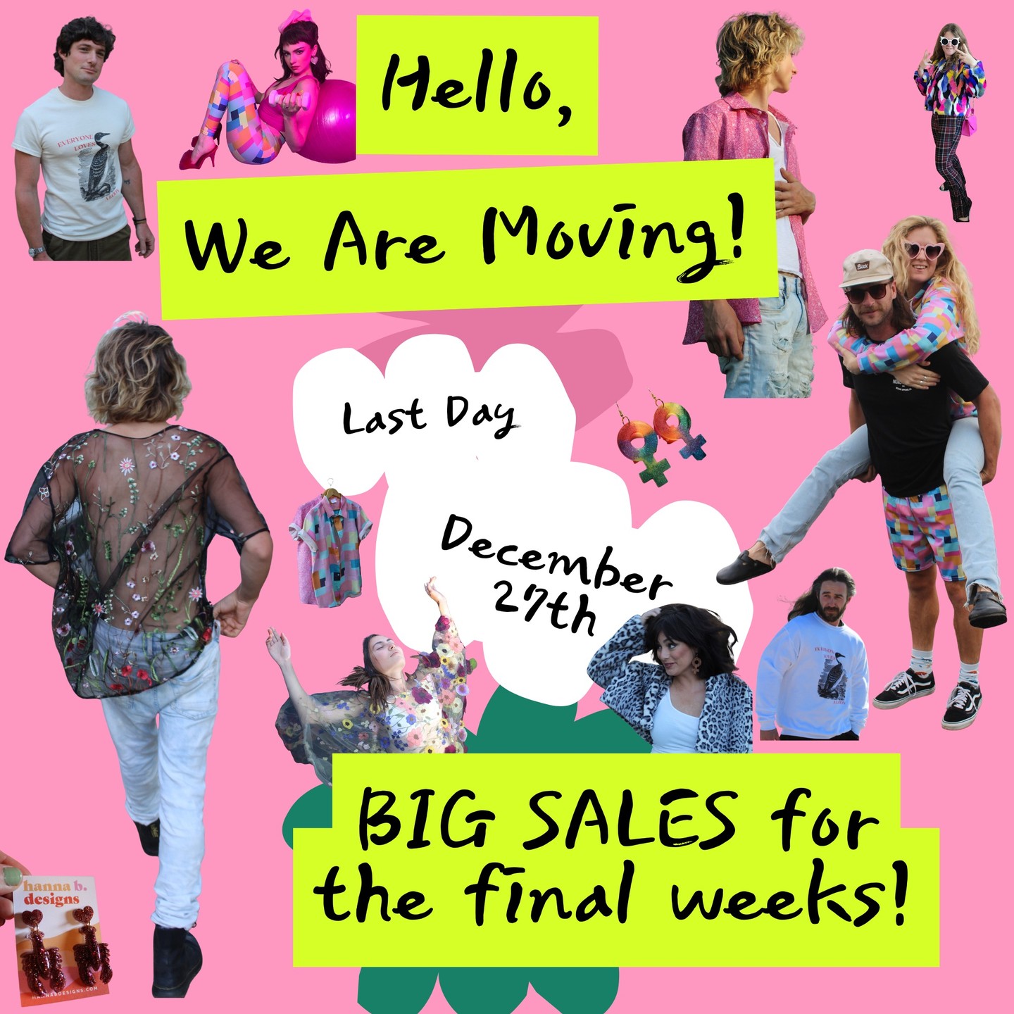 Hard to believe it's almost time! Loved our time here @5mainstreet but we need your help to make room for our new space and our new designs! That means HUGE sales for the rest of the year at our Blue Hill location! 25%-50% OFF and some surprise treats! Stay tuned and stop by and check 'em out! Great happy gifts for the holidays and fun stocking stuffers galore! See you soon! xoxo Hanna B.