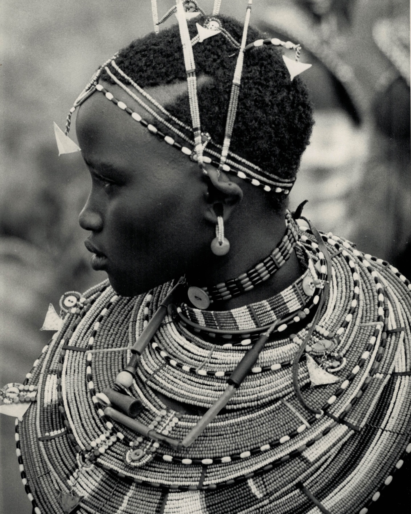 Picture of the day #131.
Heart4Darkness offers a collection of over 5,000 original vintage photographs that illuminate the rich cultural history and heritage of the African continent. All photographs have been assessed for authenticity, artistic quality, and condition of preservation and are unmounted or disbound unless explicitly stated otherwise.
Photographer: Rodger, George (1908 - 1995).
Title: Masai Circumcision Ceremony⊠Coming of Age in Kenya.
Date: 1978.
Country: Kenya.
Medium: unmounted gelatin silver print.
Size: 25,3 x 17,1 cm.
Condition: perfect.
Reference: GRV1130/1.
Provenance: Yann Le Mouel - Drouot 20251114.
Extra: Stamp and typed caption on the back.
The photograph is part of the photo series Masai Circumcision Ceremony⊠Coming of Age in Kenya from December 1978.
The Maasai are a semi nomadic pastural tribe of Nilotic origin and ran an area of 45.000 square miles straddling Kenya and Tanzania. Around 1970, there were approximately 300.000 Maasai living in Kenya and Tanzania. Today, the estimated number of Masai in both countries is around 1.500.000.
During pre-puberty young girls are called âNditosâ although they can be engaged from birth onwards to members of the âMoranâ with whom they lived and had sex until puberty when they return to their mothers. At this stage they undergo a clitoridectomy (female circumcision).
George Rodger (1908â1995) was a British photographer, best known for his work as a photojournalist for Life Magazine and for his documentation of war and human societies. Rodger was one of the founders of Magnum Photos in 1947 and is often regarded as a pioneer of photojournalism, focusing on capturing both historical events and human stories in a compelling way. He became famous for his photographs during World War II, particularly of the liberation of concentration camps such as Bergen-Belsen. His images are often raw and emotionally powerful, depicting the horrors of war in a deeply human manner. After the war, he traveled extensively in Africa, photographing local populations, tribes, and cultures. His work from this period is praised for the respectful and aesthetic way in which he portrayed his subjects.
#maasai