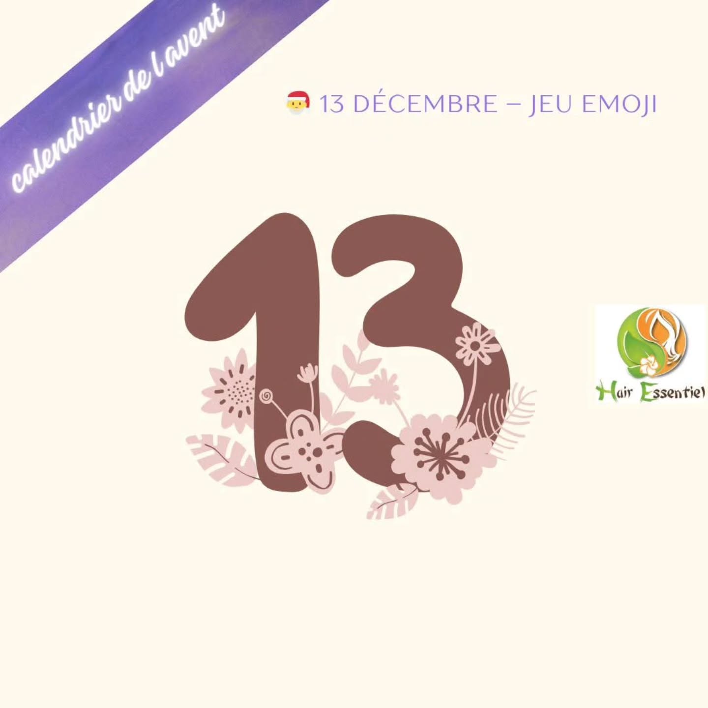 🎅 13 décembre – Jeu emoji
🎅🎄 Jeu du jour : Décrivez votre Noël avec 3 émojis ! 🎄🎅
On commence ?
✨ Moi : 💆♀️🎁🌿
À vous maintenant en commentaire 💬
#HairEssentielChalon #JeuDuJour #Noël2025 #AmbianceFestive