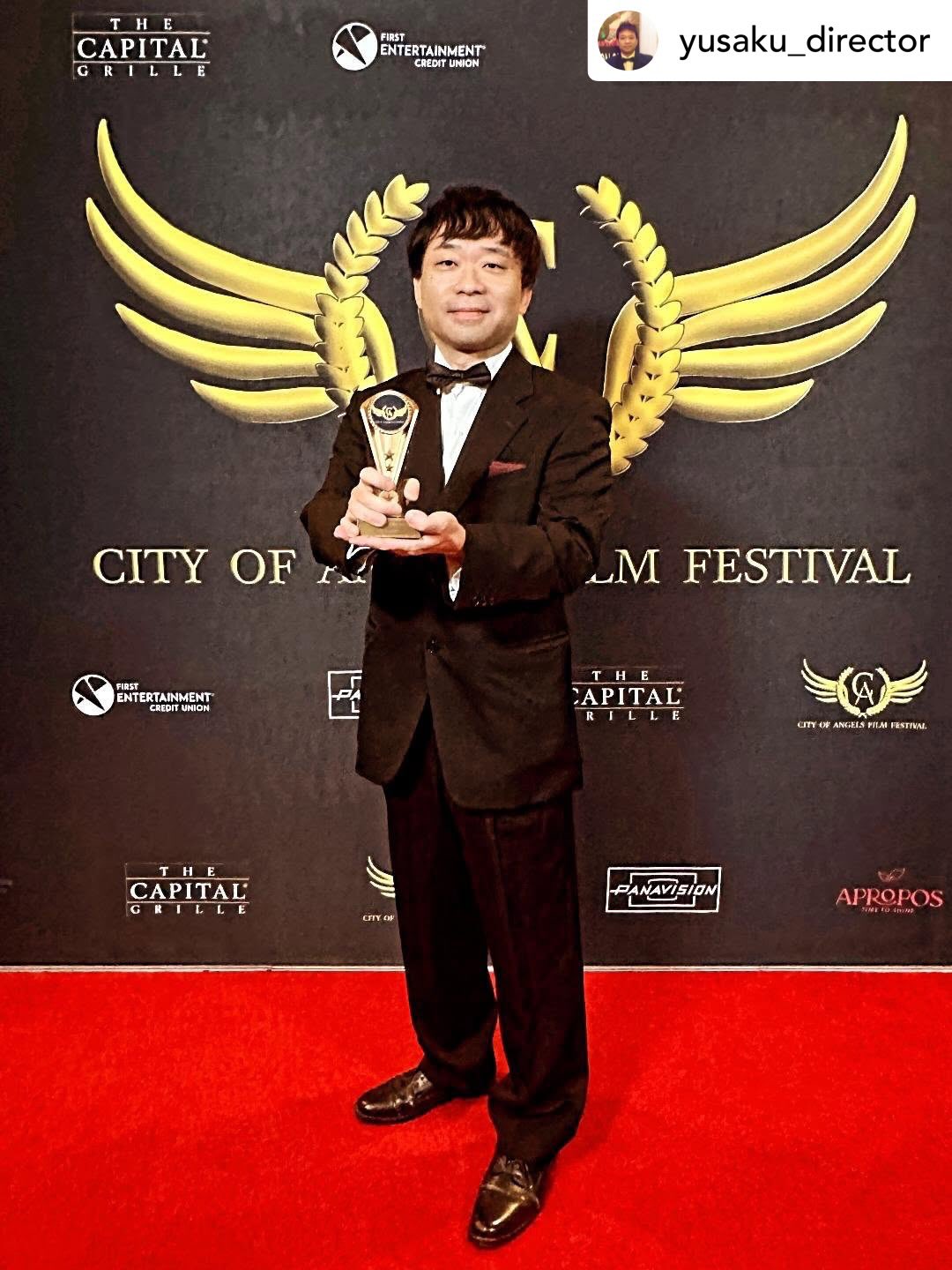 Congratulations to @yusaku_director for winning Best Director Award at the City of Angels Film Festival! 🎉🙌👏
I am honored to have played a small role in this film 🎥
***********
@yusaku_director 日本語は下↓My film,“Sae” received three major nominations: Best Feature Film, Best Director, and Best Actress (Luna Fujimoto) at the City of Angels Film Festival,
And then… 🏆
We took home the Best Director Award!!!
I’m deeply honored to receive this recognition among such extraordinary films and visionary directors. Thank you to everyone who believed in “Sae” and made this journey possible. 💪
速報!監督しました映画『Sae』が、ハリウッドで開催されたシティ・オブ・エンジェルズ映画祭にて、最優秀作品賞、最優秀監督賞、最優秀主演女優賞(藤本ルナ) の3部門にノミネートされました。
そして… 🏆
最優秀監督賞を受賞しました。
素晴らしい作品や才能あふれる監督たちの中で、このような評価をいただけたことを心から光栄に思います。
『Sae』を信じ、この旅を共にしてくれたすべての方々に感謝します。💪
Cast and Crews
@lunafujimotooo
@kay.floerke
@viewcain
@_salomecosta
@jennifer.halbert.re
@evalynnsapphire
@junkocheng
@susantheanimallover
@curseofcarlos
@troyeison
@martinhardlund
@marcotorresactor
@roryvaldez33
@rob_shuster_
@vindoza
@adam_sherer_dp
@praiseitis
@_kylenash_
@taiks.m
@edie.mua
@rikoewavy
@yurikoetue
@pianomindfulness
mistressmixalot
@oliverojeil
chiaya_hama
and many others!