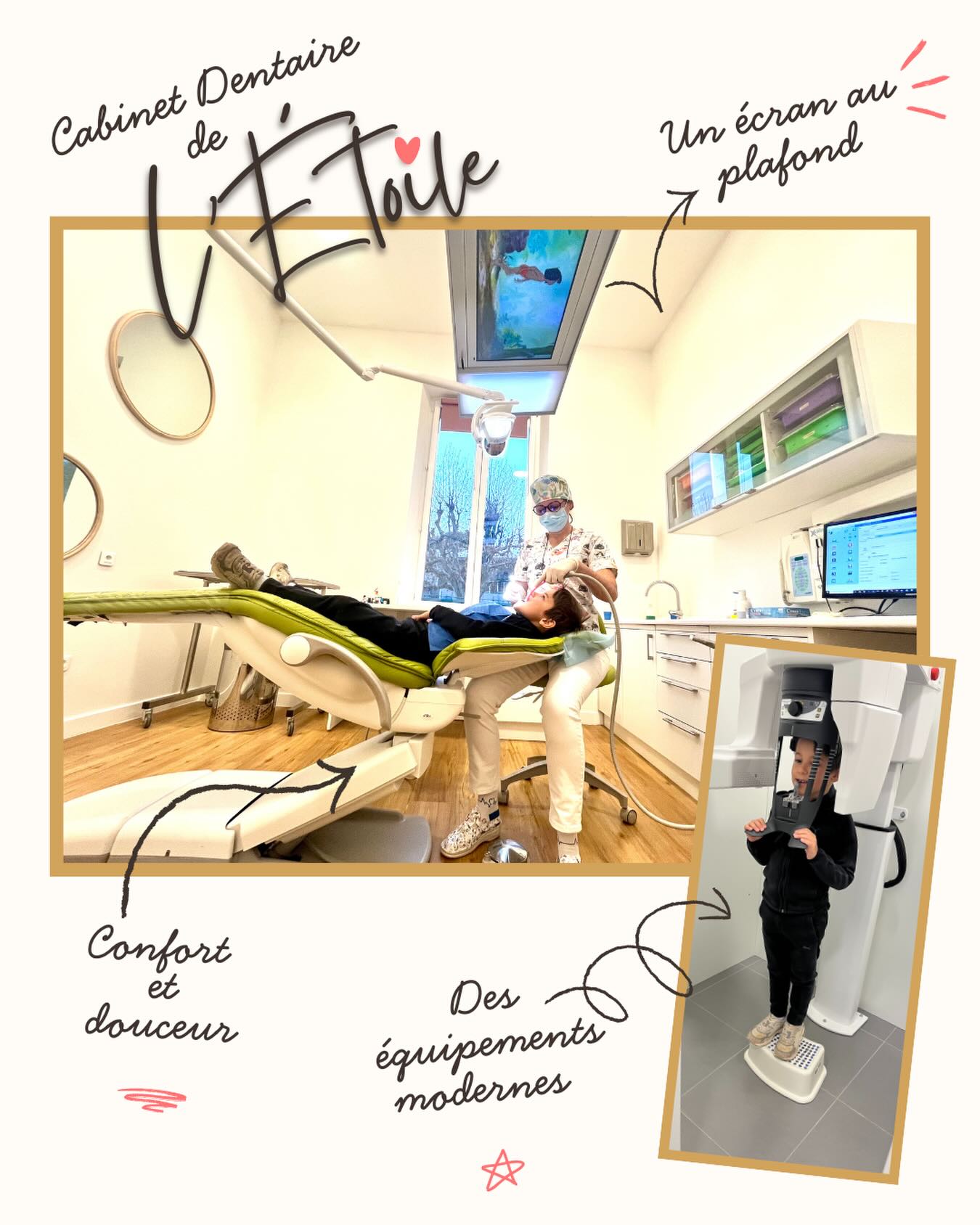 Tout est mis en œuvre pour que vos rendez-vous soient le plus doux possible … Ecran au plafond, musique, fauteuil confortable, matériel médical moderne et équipement technologique sur place #cabinetdentairedeletoile #cabinetdrmontaufier #cabinetdrglikpo #greasque #dentaire
