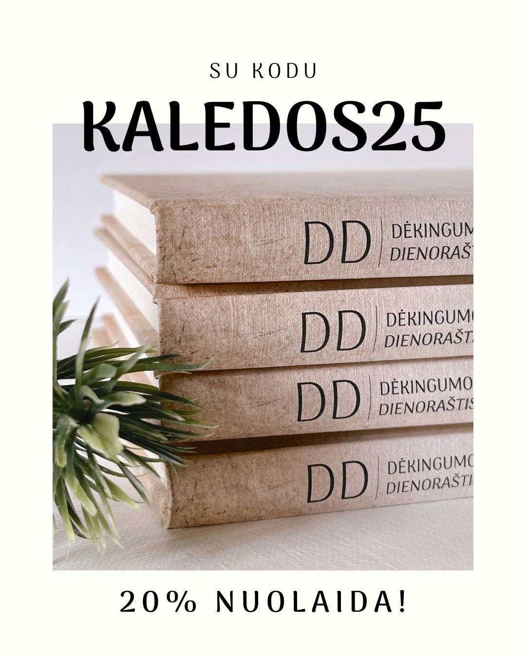 Pasirūpink prasmingomis dovanomis laiku ✨
Visą gruodžio mėnesį su kodu KALEDOS25 taikoma 20% nuolaida.
O dar daugiau džiaugsmo – perkant tris dienoraščius, ketvirtas keliauja DOVANŲ! 🎁
Linkiu smagaus ir turiningo švenčių laukimo 🤍
Ieškokite: dekingumodienorastis.lt