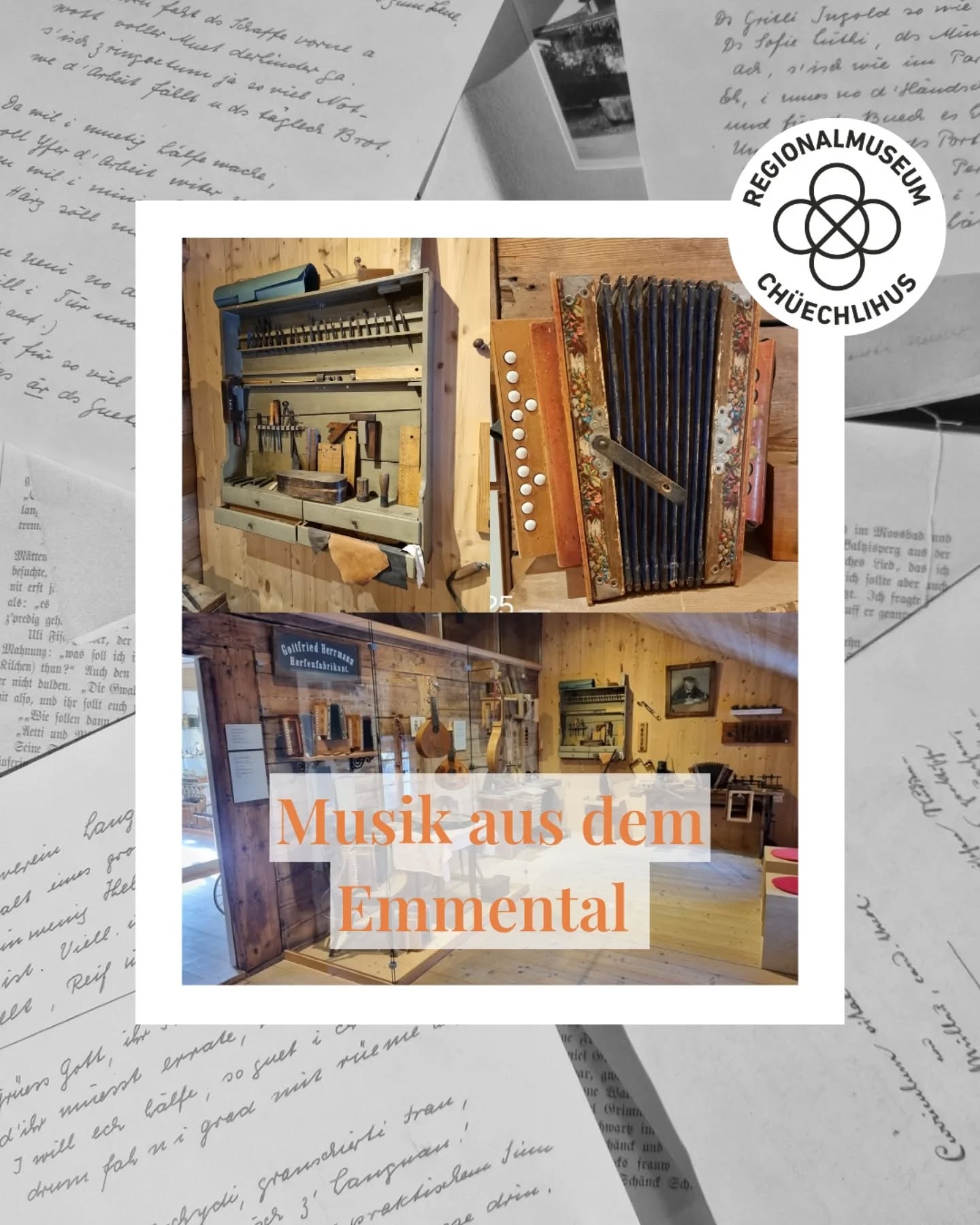 🎶 Musik aus dem Emmental 🎶
Schon gewusst? Die Schweizer Handorgel entstand in Langnau! 1835 brachte ein wandernder Geselle ein Wiener Akkordion in die Werkstatt von Johann Samuel Herrmann. Dort wurde es repariert und nachgebaut – das erste Langnauerli war geboren.
Im Emmental spielte man auch Zithern, Halszithern und das Alphorn. Viele Instrumente entstanden in Heimarbeit und erzählen von handwerklichem Können und musikalischer Tradition.
Nach der Reformation wurden Orgeln aus den Kirchen verbannt und öffentliche Musik eingeschränkt – Volkslieder gerieten fast in Vergessenheit. Erst im 19. Jahrhundert wurden sie gesammelt und neu belebt, zum Beispiel über die Kühreihen und die Werke von Otto von Greyerz.
🕔 Ab Freitag gibts in unserer Story das Friti-Quiz zu Musik & Orgelbau – und die Originalinstrumente kannst du im Regionalmuseum Chüechlihus Langnau entdecken!
#handörgeli #Chüechlihus #Langnau #Emmental #Volksmusik