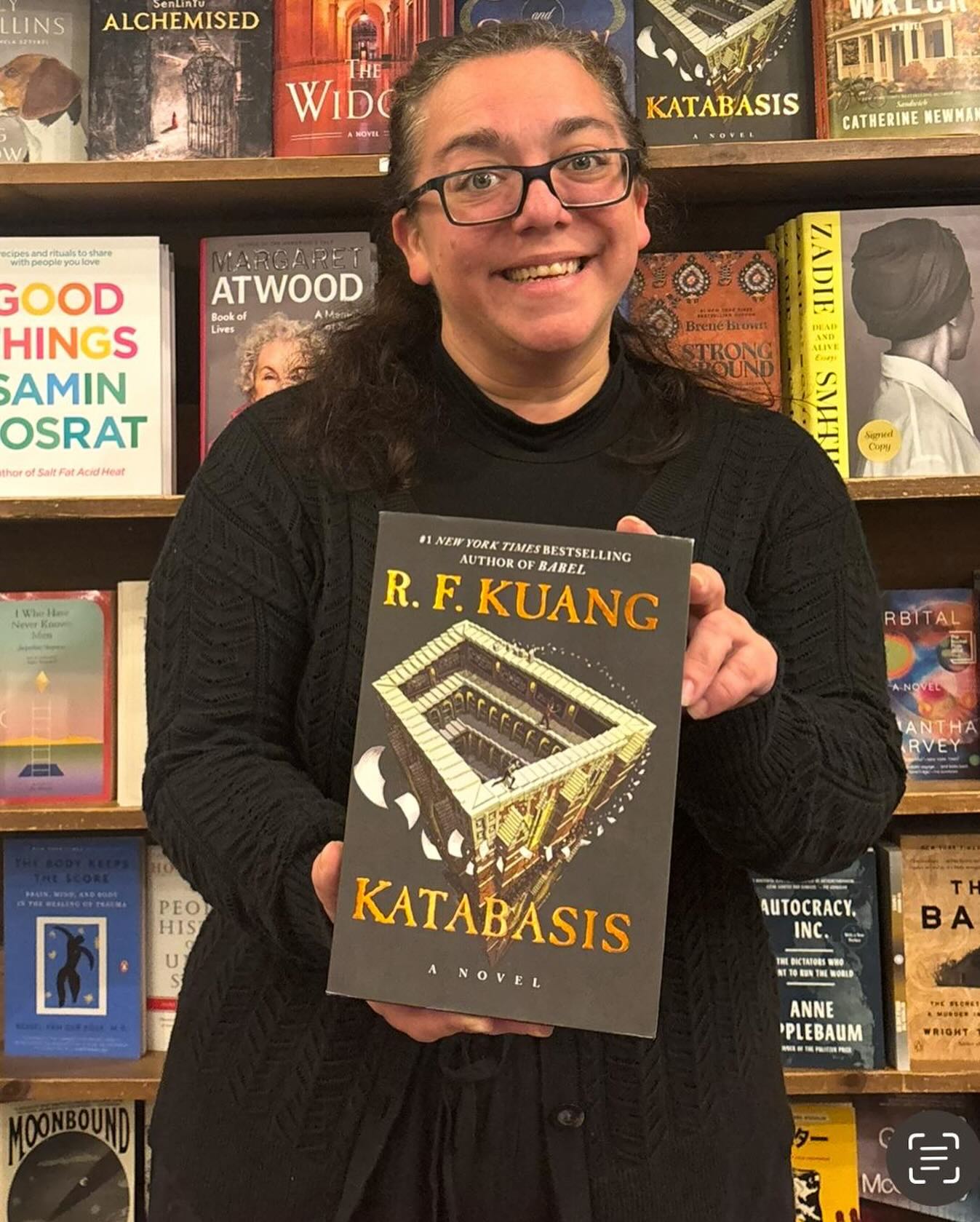 Susie’s favorite book of the year is Katabasis by @kuangrf .
Dante’s Inferno meets Susanna Clarke’s Piranesi in this all-new dark academia fantasy from R. F. Kuang, the #1 New York Times bestselling author of Babel and Yellowface, in which two graduate students must put aside their rivalry and journey to Hell to save their professor’s soul—perhaps at the cost of their own.