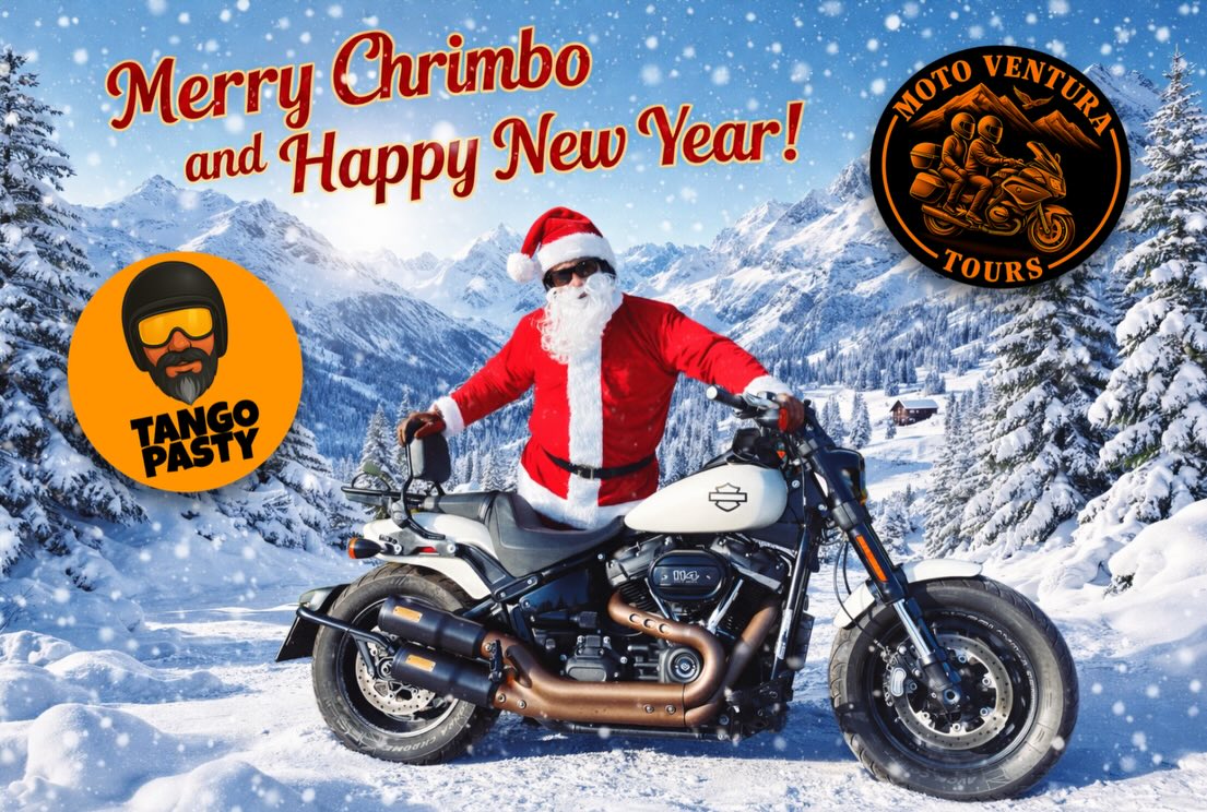 From everyone at Moto Ventura Tours and Tango Pasty - Merry Christmas and a Happy New Year! May all your 2026 wishes come true 🎅🏼 🧑🎄 🎄 🍻 #merrychristmas #happynewyear