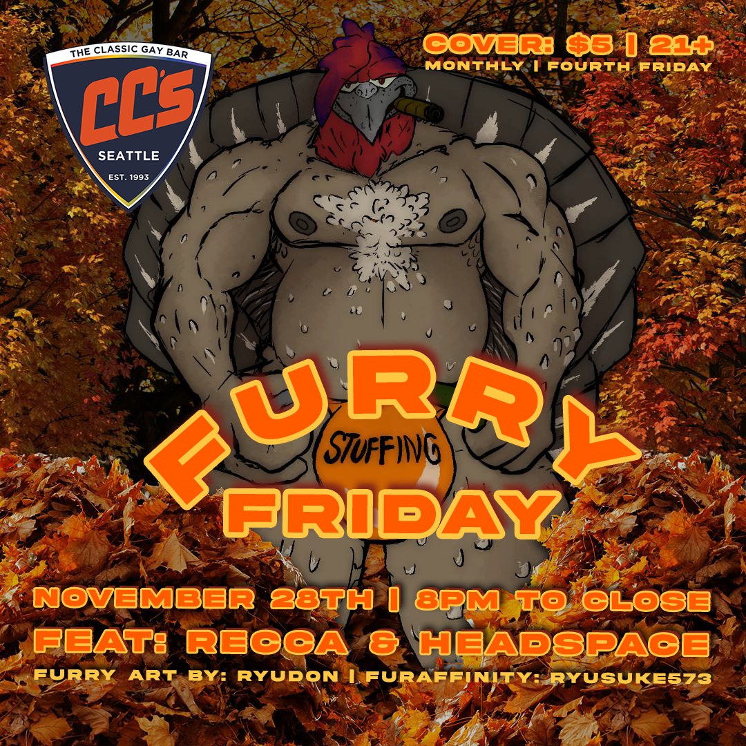 Tonight is FURRY STUFFING FRIDAY with Recca and Headspace.
