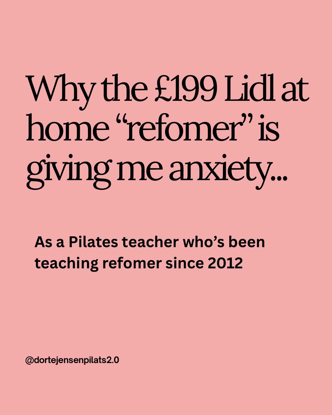 Before you rush off to buy the £199 refomer- let’s talk!
Tempted by the Lidl refomer ? Ok I get it!
In theory it’s the perfect short cut, it’ll save you time and money by not having to travel to expensive studios classes!
First off I’m 100% confident that you can do Pilates at home and get amazing results. I see it in my clients every day.
And I’m certain that you can safely workout on the reformer at home without falling off or doing something that’s going to cause you to regret your decision to buy a reformer in the first place.
The real problem and where my anxiety starts to spin out of control:
🚩Weird resistance bands instead of springs- it will make the carrier unstable and difficult to control for things like high kneeling exercises.
🚩It’ll take you 10-15 minutes to set up and put away every time you want to use it- that’s 15 minutes you could have spent moving your body on the mat and be done for the day!
🚩Narrow carriage so that anyone bigger than a UK size 10 is going to struggle to have space to their arms by the side of the body when you’re lying on the carriage.
🚩Ropes/ loops that are fiddly and time consuming to adjust!
🚩No box this excludes a lot of the exercises that you would normally do on the reformer…… the whole point of buying one would be that you could actually do refomer from home🤷🏼♀️
In my opinion results come from:
Showing up for yourself, short focused Pilates workouts that you enjoy and can stick to, and actually fit into your day,that makes you feel energised,stronger and more flexible.
👉🏻Still think Reformer is the only way?
FOLLOW along to find out more and discover what really moves the needle if you’re a woman over 50!
______________________________
👉🏻Full disclosure! I haven’t tried the Lidl refomer it’s not for sale for a few days yet! But I did try the Aldi version earlier this year and I’ve tried several of the cheaper at home versions with the weird resistance bands instead of springs! And they all had the same issues in common-Remember you’ll be planking, high kneeling on this pice of kit! So it does need to be sturdy,stable and fit for purpose.
#reformerworkout #womenover50 #midlifewomen