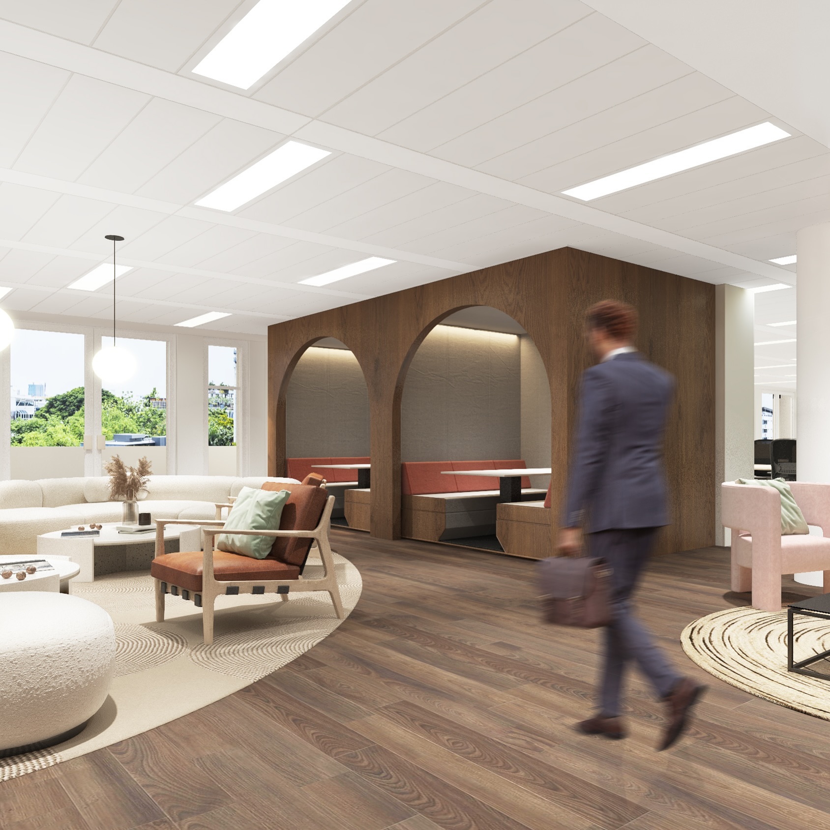 I still love an arched booth. #recentdesign #keepup