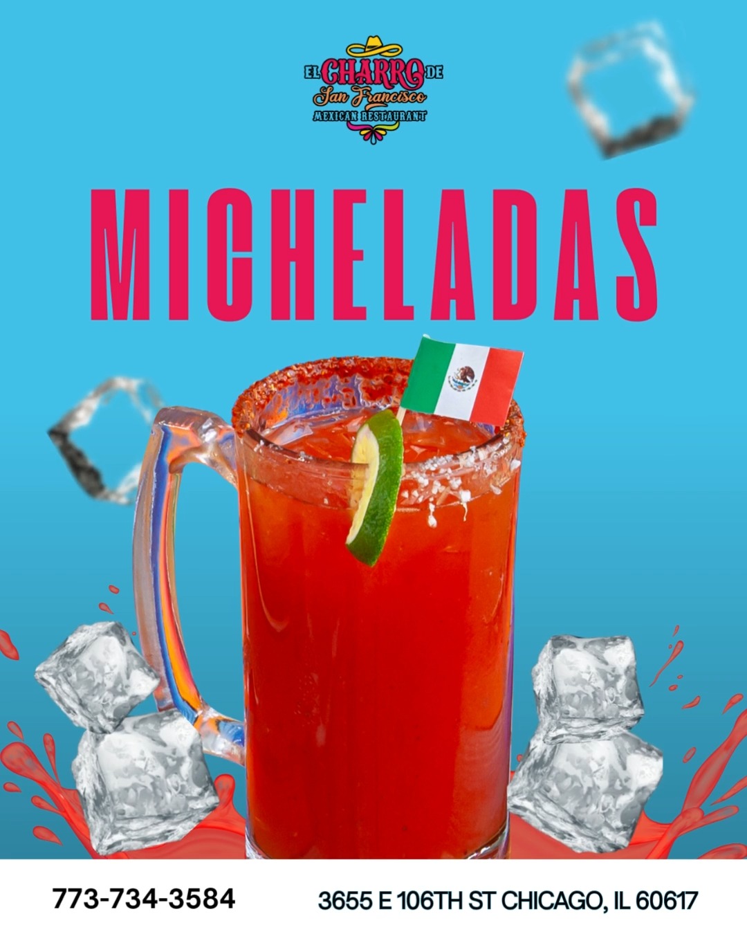 🍺🌶️ At El Charro de San Francisco, we want to know…
Have you tried our delicious michelada yet? Refreshing, spicy, and perfectly crafted to enjoy on your own or with friends. 😋✨
Come and experience its unique flavor!
#elcharrosanfrancisco #MicheladaTime #DeliciousDrinks #spicyandrefreshing #drinkwithfriends #UniqueFlavors #TasteTheMagic #CheersToGoodTimes #RefreshingSips #elcharrostyle