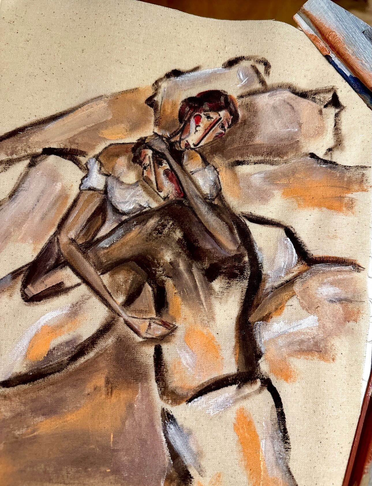 ‘Mia and Angelo’ 🤍 will be a part of my sketch and study release on 14th December
There will be a few different works apart of the release including ink and watercolour sketches on handmade cotton rag paper, canvas sketches and framed studies.
‘Mia and Angelo’
On canvas paper, c. 20 x 18 cm
Original study
Constance Anne 2025
.
#painting #artforinteriors #sketch