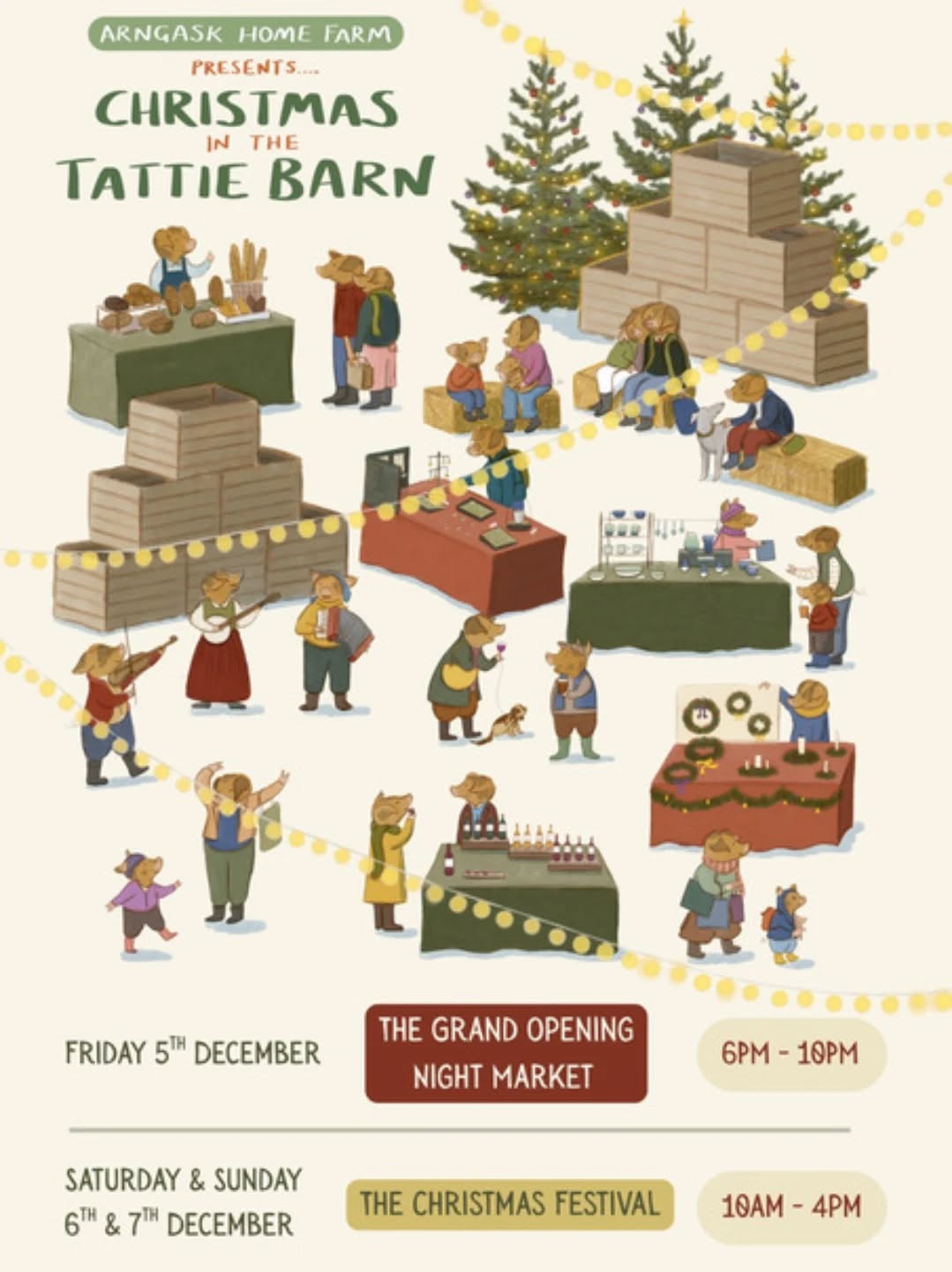 This weekend we'll be @arngaskhomefarm for their wonderful Christmas at the Tattie barn Christmas festival!
Hope to see you there ๐คถ๐
