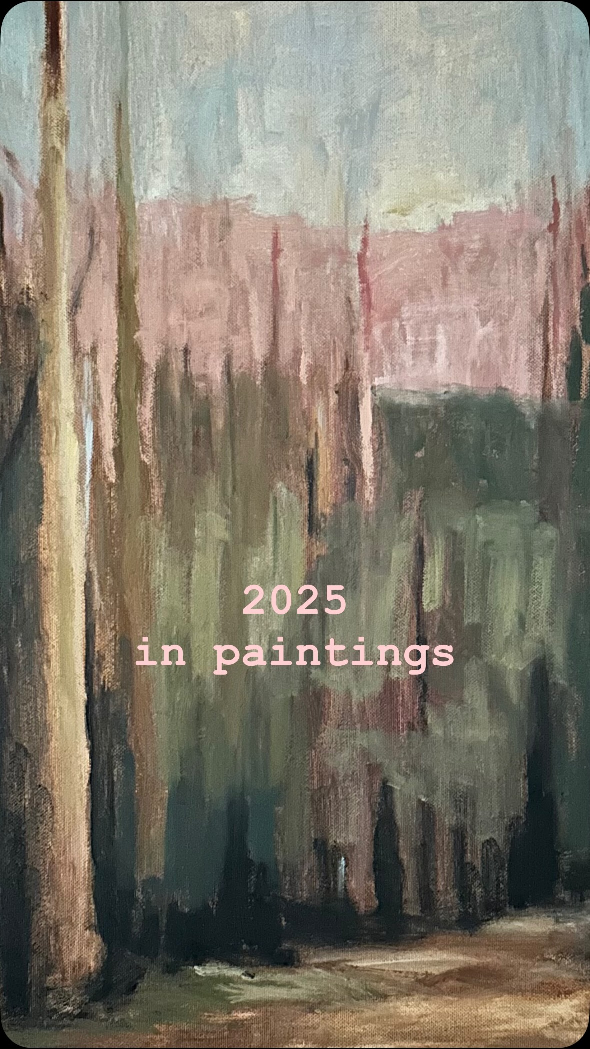 My year in paintings 💫
12 months. 12 works.
Exploring composition and abstraction in the landscape 🙌🏻
#myyearinpaintings #abstractpainting #abstractart #contemporarypainting #paintingpractice
compositionstudy visualrhythm artresearch paintersofinstagram
artistprocess artseries modernart fineartpainting