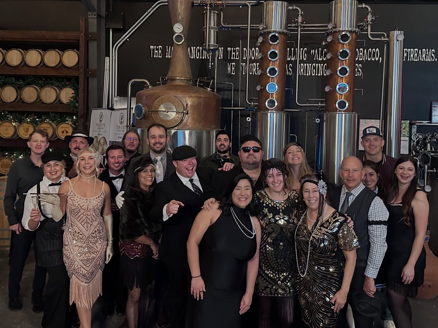 There was a murder @tincitydistillery … don’t worry, the culprit was busted and all is safe. Happy birthday to the love of my life, @qthildebrand … your big 30 was quite dirty! #crimethriller #lawandorder #187