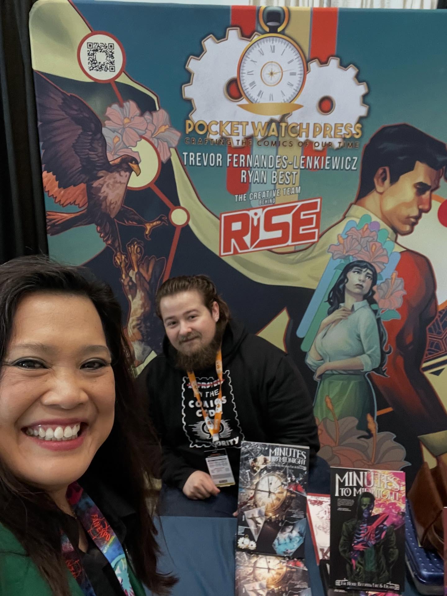 If you’re at @fanexposf you must check out @pocketwatchpress ! With @school_psych_gamer l