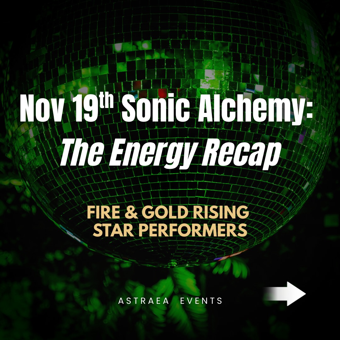 Fire and gold lit up the Sonic Alchemy stage 🔥✨
These Fire and Gold Rising Stars brought powerful energy, glowing presence, and undeniable talent. Some came with the flames, others with that golden shine. This is the sound of the next wave in LA.
If you felt this frequency, don’t miss our next experience:
❄️ Sonic Alchemy: Winter Frequencies
📅 December 17
⏰ 6PM – 9:30PM
📍 Jungle Hollywood
RSVP through the link in bio — come feel the vibe live.
Presented by Astraea Events @AstraeaEventsLA
Hosted by Vibe Alchemist Astraea @00x.Astraea
Sounds by Sound Alchemist @black_mamba_tha_dj
Photo credit to our incredible events photographer @skyycentral
#Astraea✨ #SonicAlchemy #WinterFrequencies #LAEvents #RisingStars