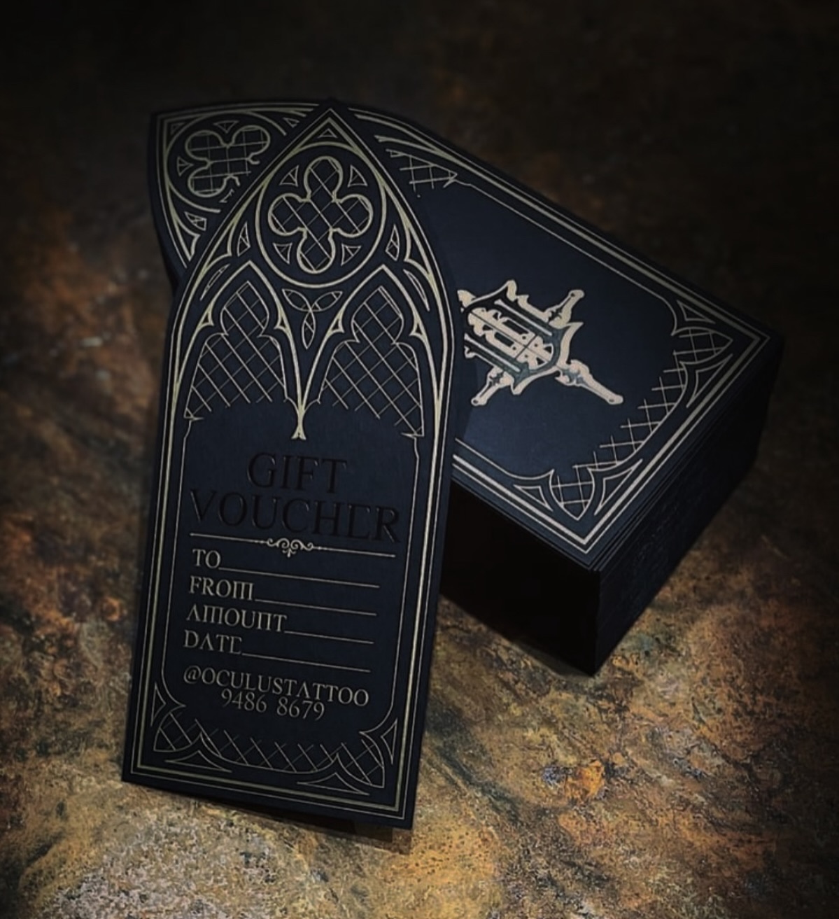 ⚜️ Stuck for Christmas gifts? 🎁 Our beautiful shape cut Gift Vouchers make a perfect gift for your loved ones! Available in store or for purchase online through our Big Cartel - LINK IN BIO - https://oculustattoo.bigcartel.com ⚜️
-
#OculusTattoo #Gift #Voucher #Christmas