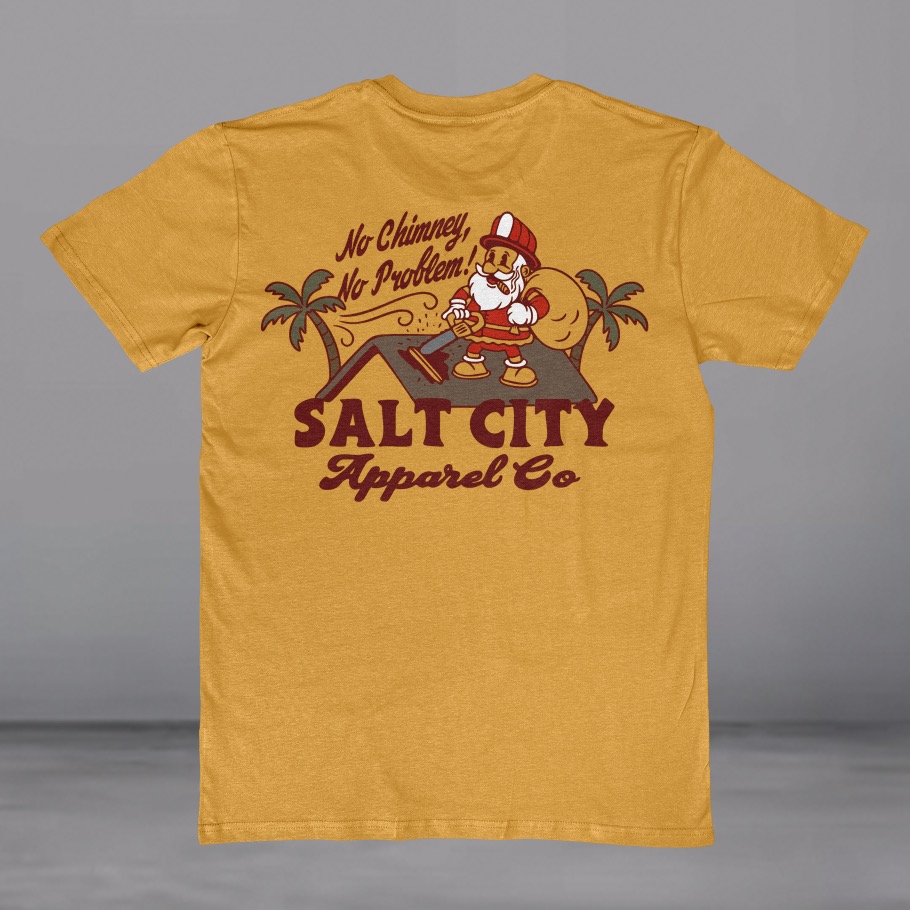 Salt City Christmas Tees ready for shipping now! Get em while you can. When they're gone they're gone. #saltcity #ghettofireman #truckwork