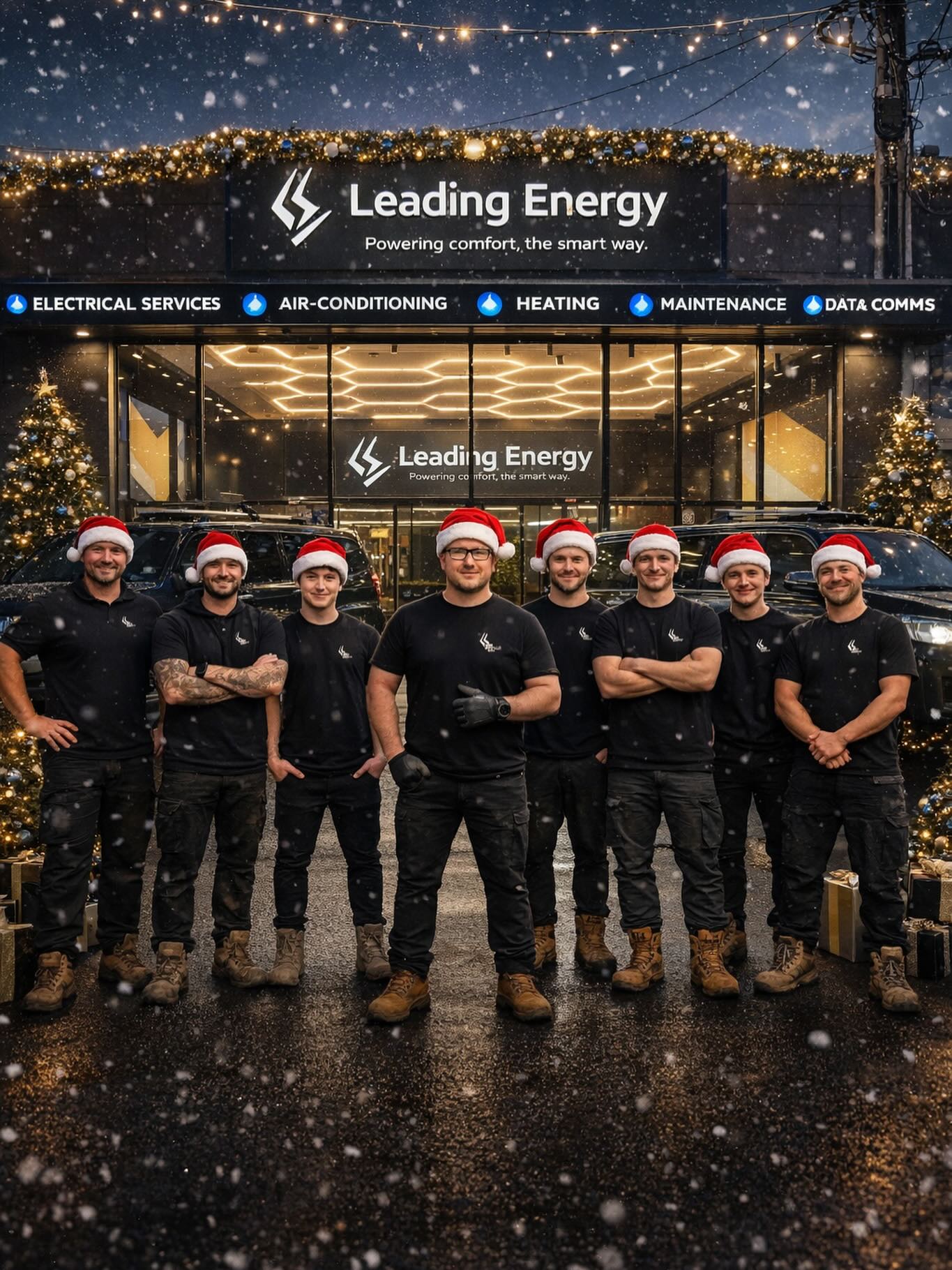 Leading Energy Christmas Message
As the year comes to a close, we want to thank every client, partner, and supplier who has been part of the Leading Energy journey this year.
From major commercial sites to homes across Melbourne, this year has been about growth, new systems, new facilities, and raising the standard of how electrical and air-conditioning services are delivered. We are proud of how far we have come and even more excited about what is ahead.
Thank you for trusting Leading Energy to keep your buildings powered, comfortable, and running the way they should.
From our team to yours, we wish you a safe, relaxing, and well-earned Christmas break. We look forward to working with you again in the New Year.
Leading Energy Pty Ltd
Powering comfort, the smart way. #leadingenergy #electrical #ai #ac #christmas