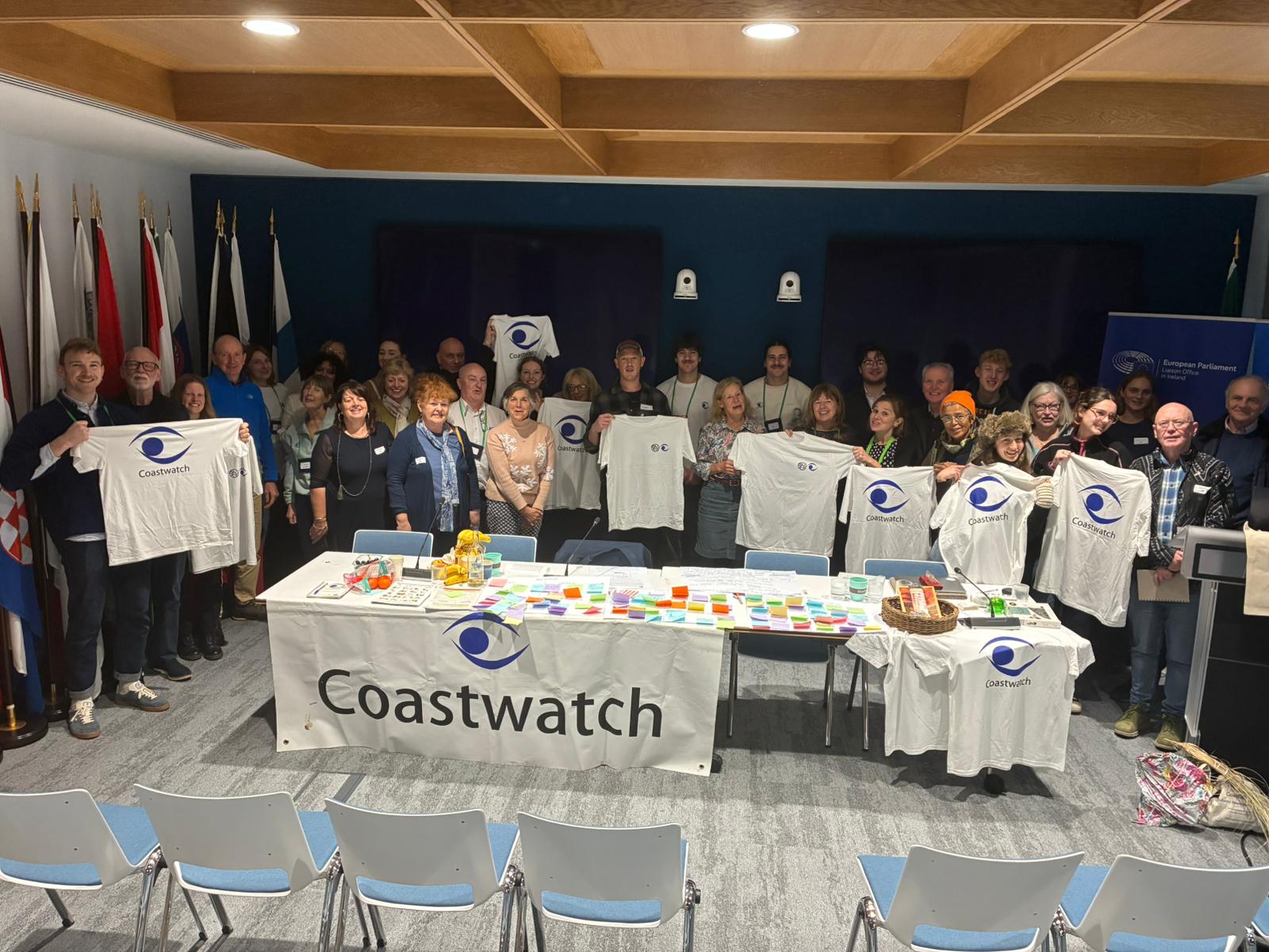 Thank you to all who participated in our Coastwatch Autumn Survey Results Launch 2025 and Marine Litter Prevention Workshop at the European Commission Representation Office in Ireland! Welcomed by Joan Flanagan, It was amazing to hear from our regional coordinators from all over the country discussing the highlights and lowlights of this years survey data from everything from Invasive Alien Species to Nitrates/Inflows to Biodiversity! With 644 survey units the Citizen Science Data was filled with unique snapshots of Ireland's shores. Pauline Tawil, Dreamocracy Brussels, Lawyer and Policy, More4nature Horizon project spoke about Citizen Science and compliance with environmental policy and law. Followed by Orlagh Kehoe, Department of Climate, Energy and the Environment, who focused on The SUP Directive: aims, overview and progress. After a quick lunch break, the Coastwatch team dove deeper into the Marine litter data covering macro-to-micro litter, drink container pollution and two case studies from Wexford and Louth. To finish off an eventful day, the group divided into two breakout rooms, covering compliance with SUP Directive consumer items and tackling the worst sources of marine litter. Groups led by Bernie Connolly, The Environmental Forum & Brian Jacob, CW Waterford RC and Jack O'Donovan Trá, Fair Seas & Karin Dubsky. Stay tuned for our 2025 Results Report!