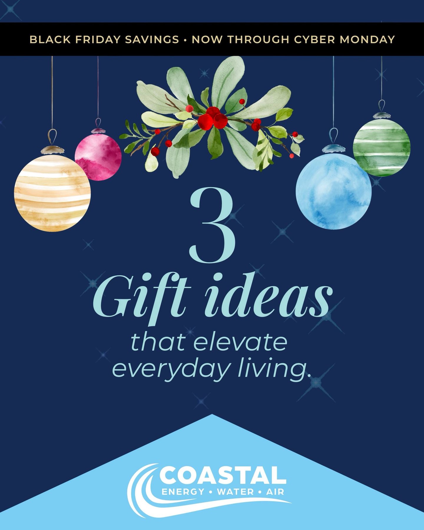 The best gifts aren’t wrapped… they’re felt.
Cleaner air. Cleaner water. Cleaner living.
This Black Friday, elevate your home with upgrades that last long after the holidays. 🎁💧✨
Explore three smart gifts for your home—and finish with your free professional water test, the first step to understanding what your home really needs.
Black Friday offers are live now through Cyber Monday.
Don’t miss your chance to improve the comfort, health, and quality of your home.
➡️ Book your free water analysis on our website today: www.coastalewa.com
#coastalewa #HolidaySavings #FloridaLiving #CleanWaterSolutions #GiftOfCleanLiving #RainSoft #blackfridaydeals #CyberMonday #waterfilter #AirPurifier #bocaraton #parkland #parklandflorida #coralgables ##southflorida